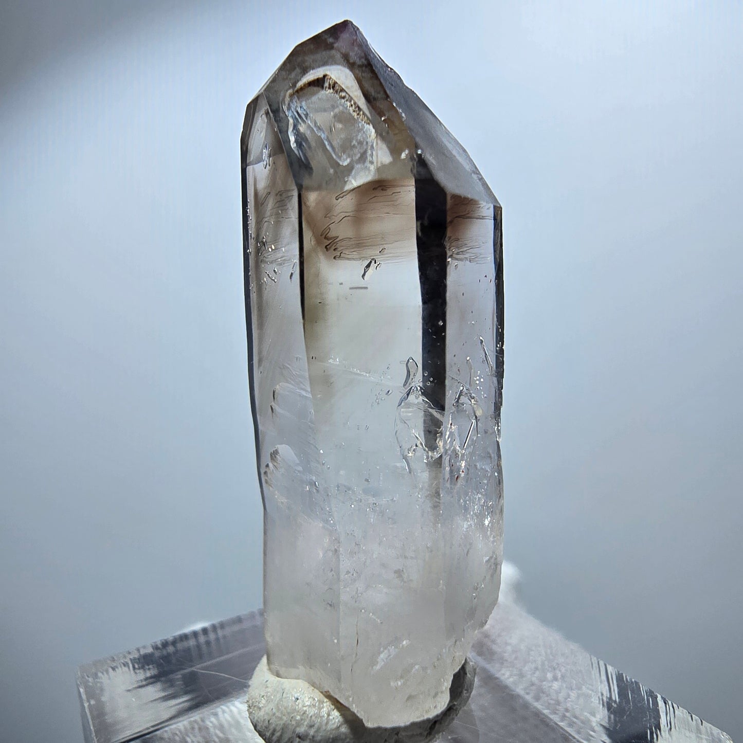 Enhydro Phantom Smoky Quartz Scepter, 1x Bubble Goboboseb, Namibia 39*15*11mm