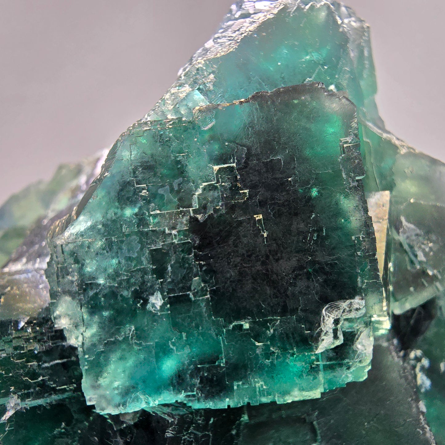 Große Phantom Fluorit Würfel Stufe grün Okorusu, Namibia 97*92*67mm Sammlung