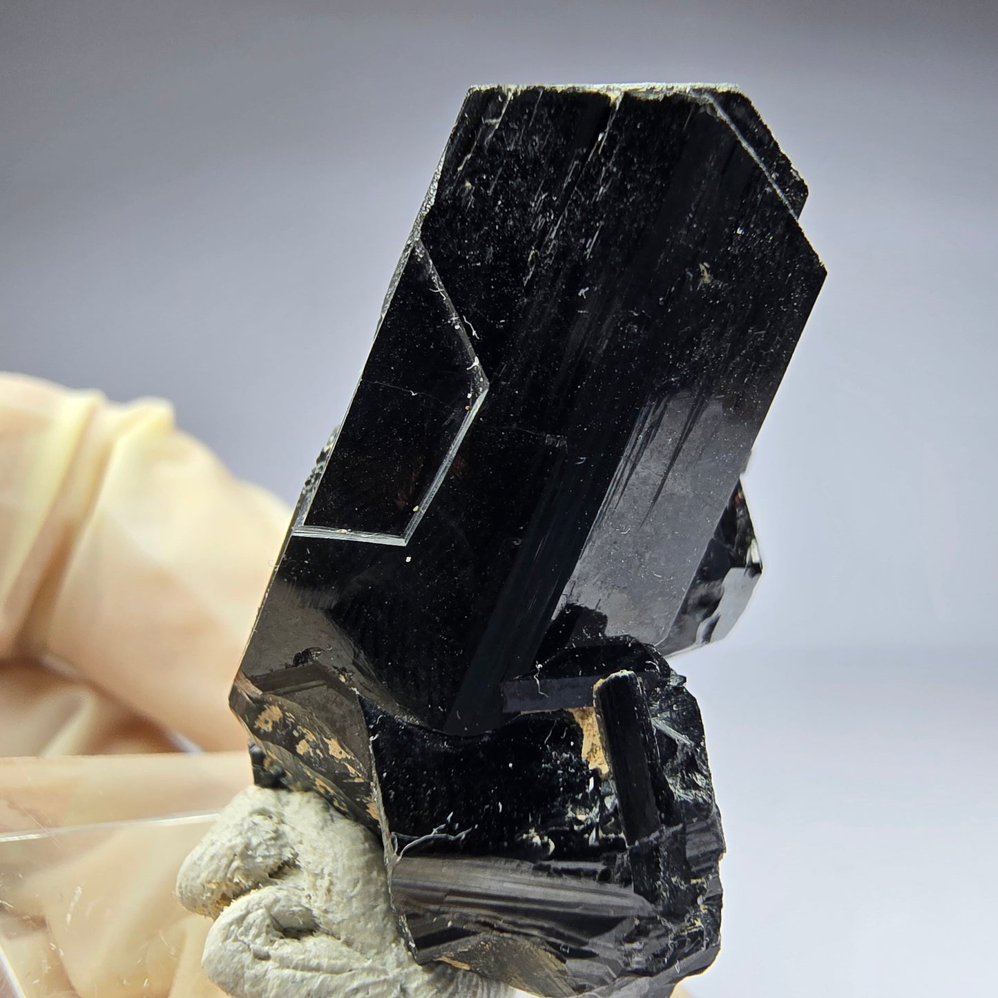 Seltene Schörl Turmalin Stufe schwarz 36*27*20mm Erongo, Namibia Sammlung