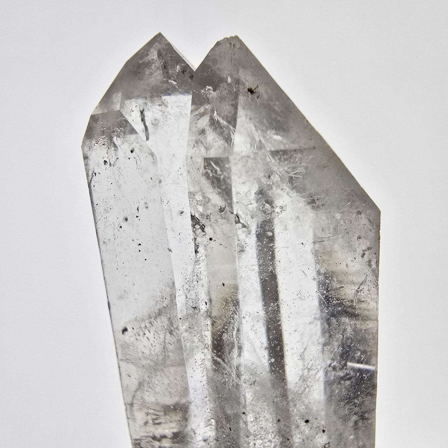 Sceptre DT en quartz fumé squelette Enhydro, 1x pochette Saint-Valentin à bulles, Namibie 50 x 20 x 14 mm