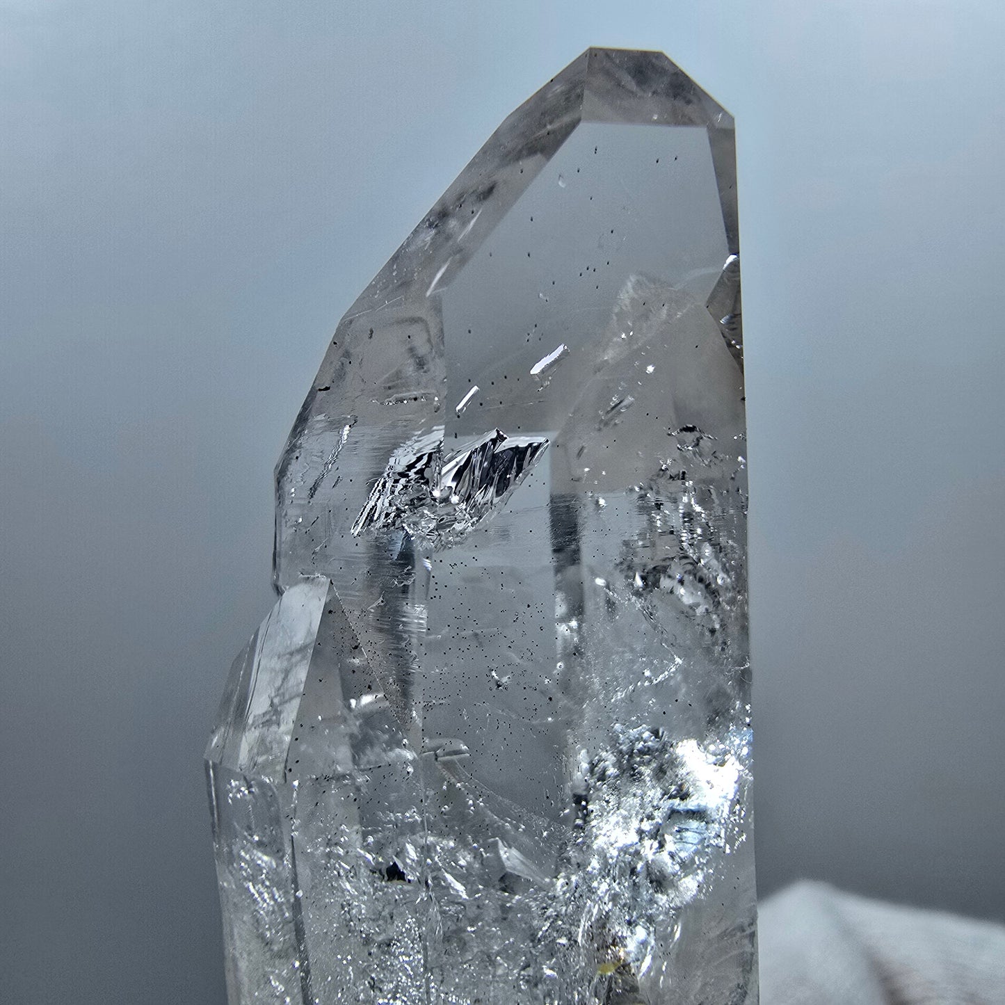 Lemurian Phantom Smoky Quartz DT Scepter Stage Valentine Pocket Goboboseb Namibie 55*24*21mm