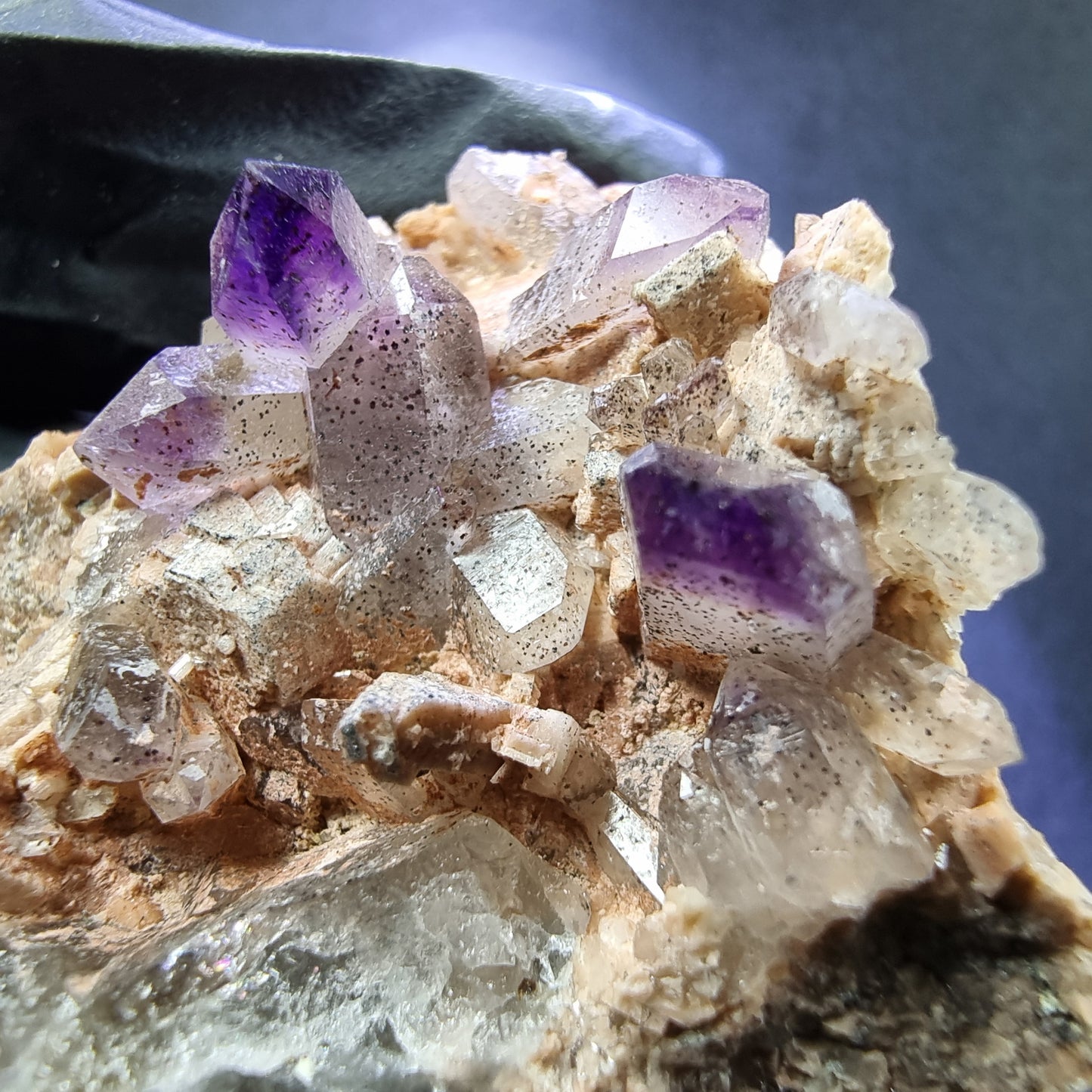 Seltene Brandberg Amethyst Stufe lila 44*42*27mm Brandberg, Namibia Sammlung