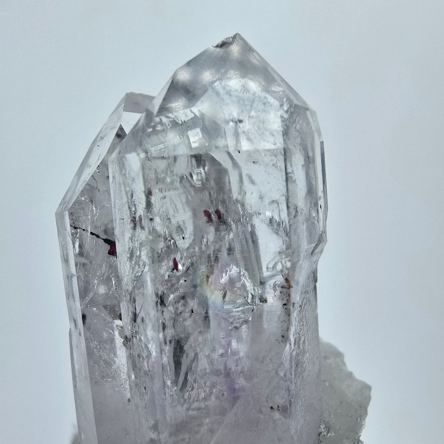 Harlequin Amethyst with Prehnite, Epidote Star Streep Mine Gob. Namibia 52*25*24mm