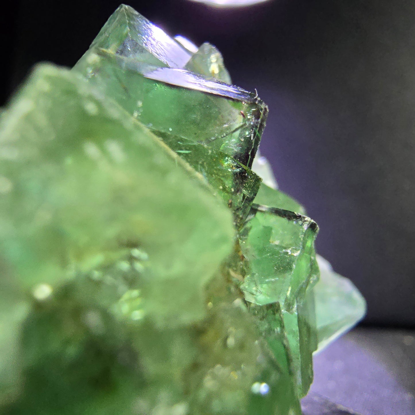 Sehr klare Fluorit Würfel Stufe grün 34*32*21mm Okorusu, Namibia Sammlung