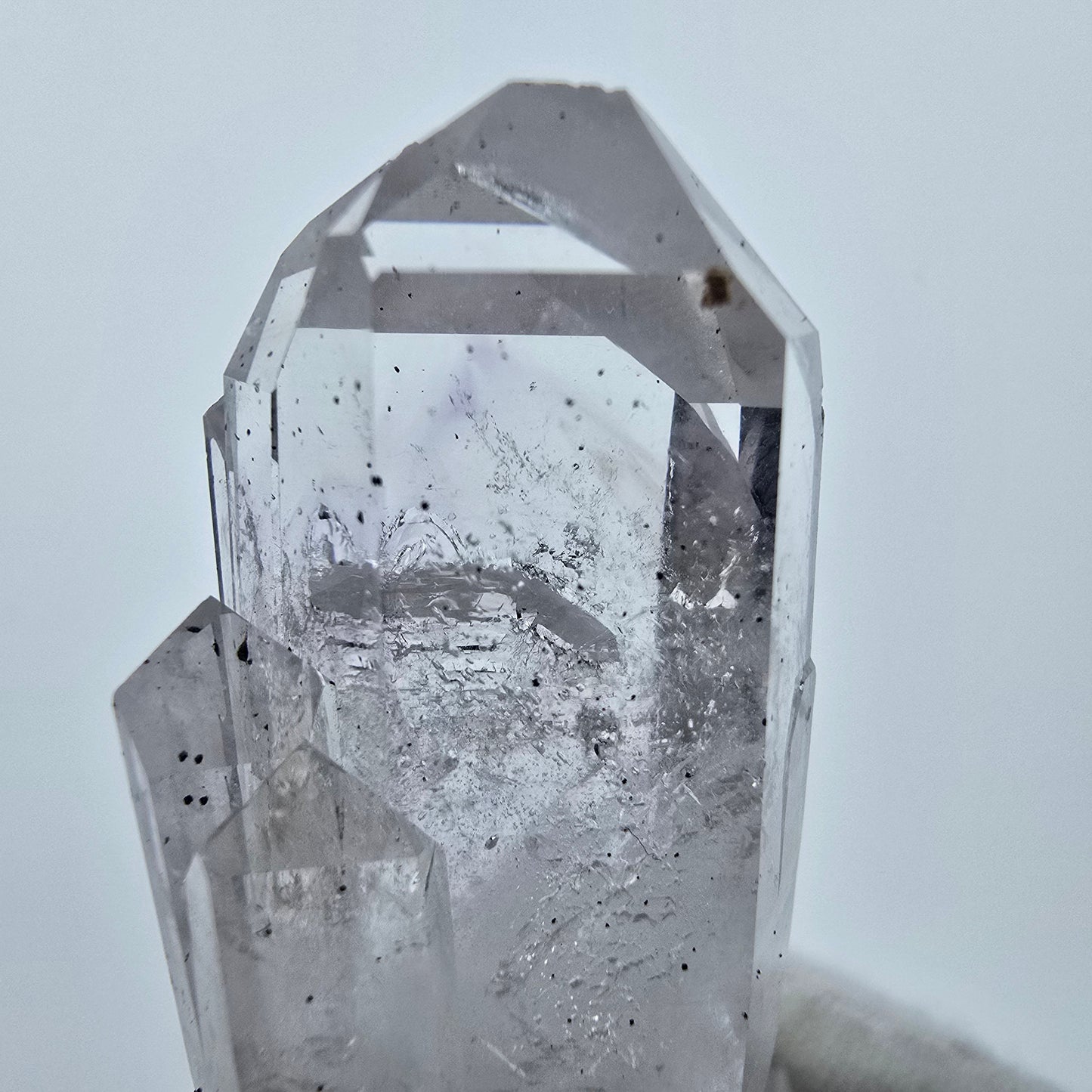 Phantom Amethyst DT Hämatit Quarz Streep Mine Goboboseb Namibia 50*22*20mm