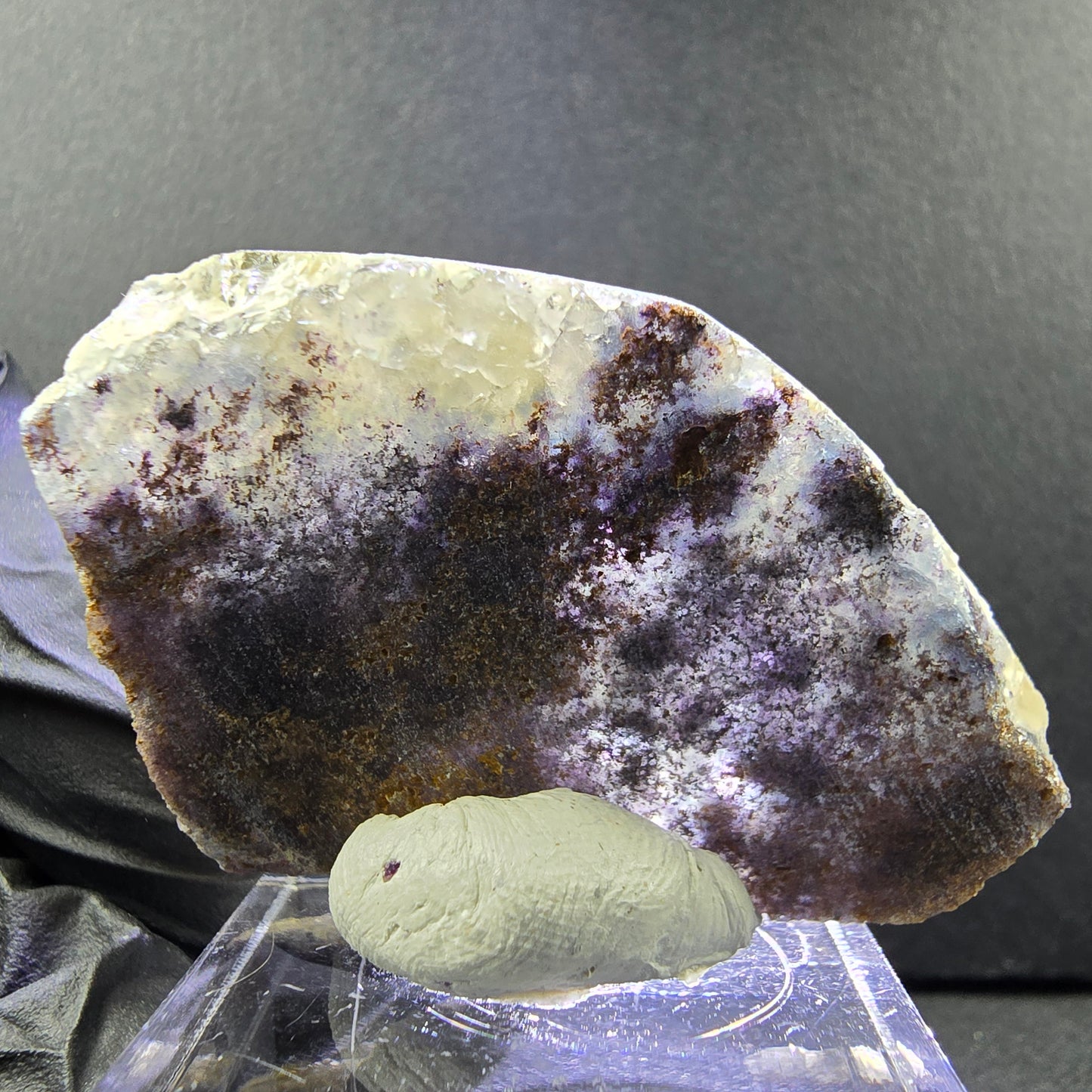 Seltene Honey Pocket Phantom Fluorit XX Würfel Stufe 44*28*13mm Okorusu, Namibia