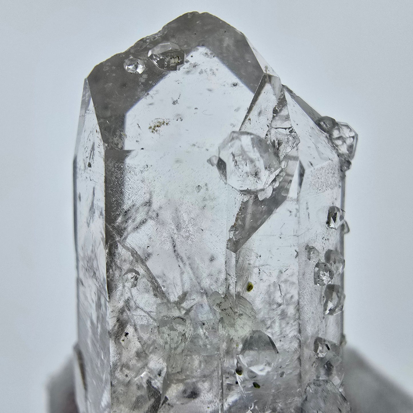 Enhydro Quartz, Analcim Prehnite 3x Bubble Streep Mine Goboboseb Namibia 39*19*15mm
