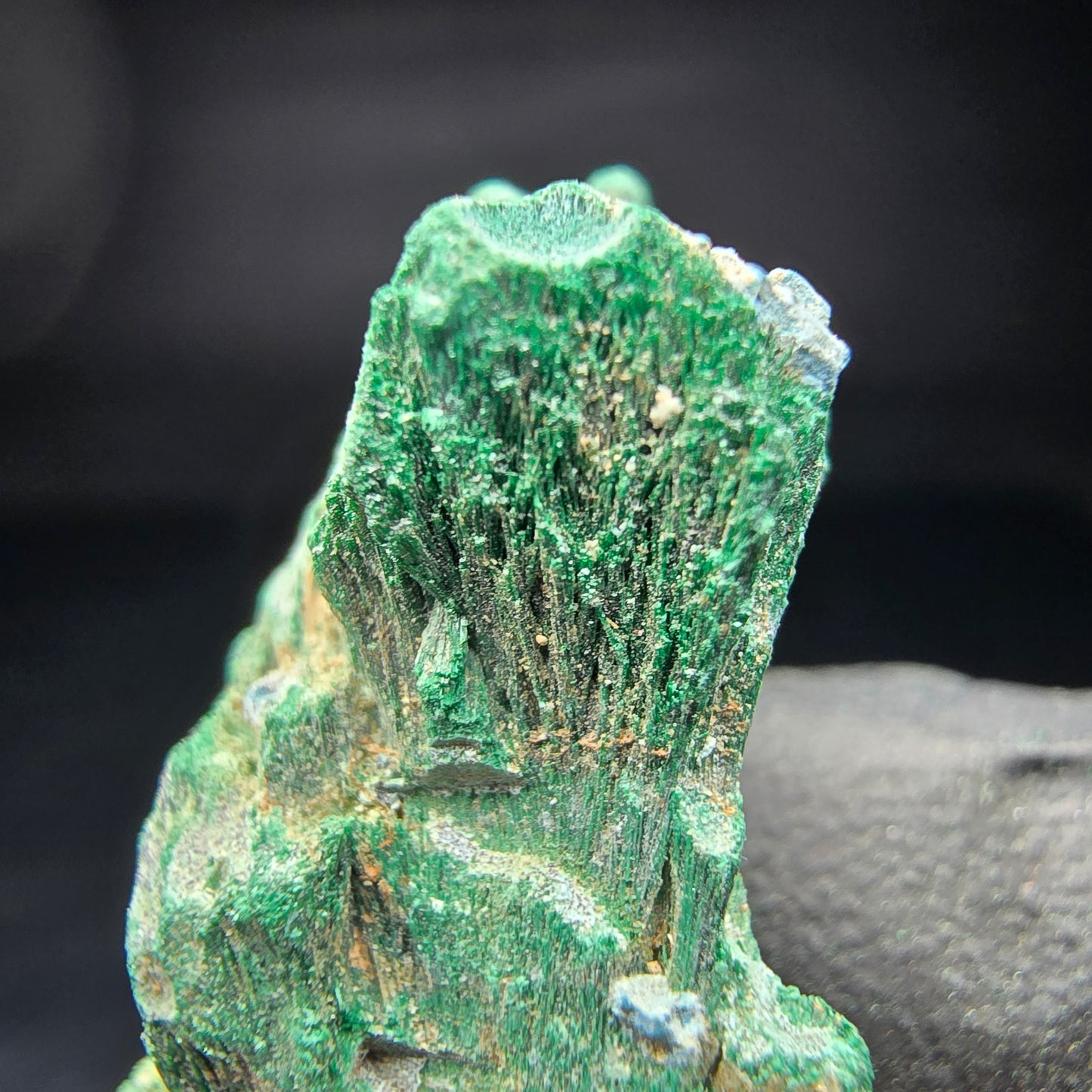 Seltene Malachit Stufe, grün Kaokoveld, Namibia 41*19*18mm Mineraliensammlung