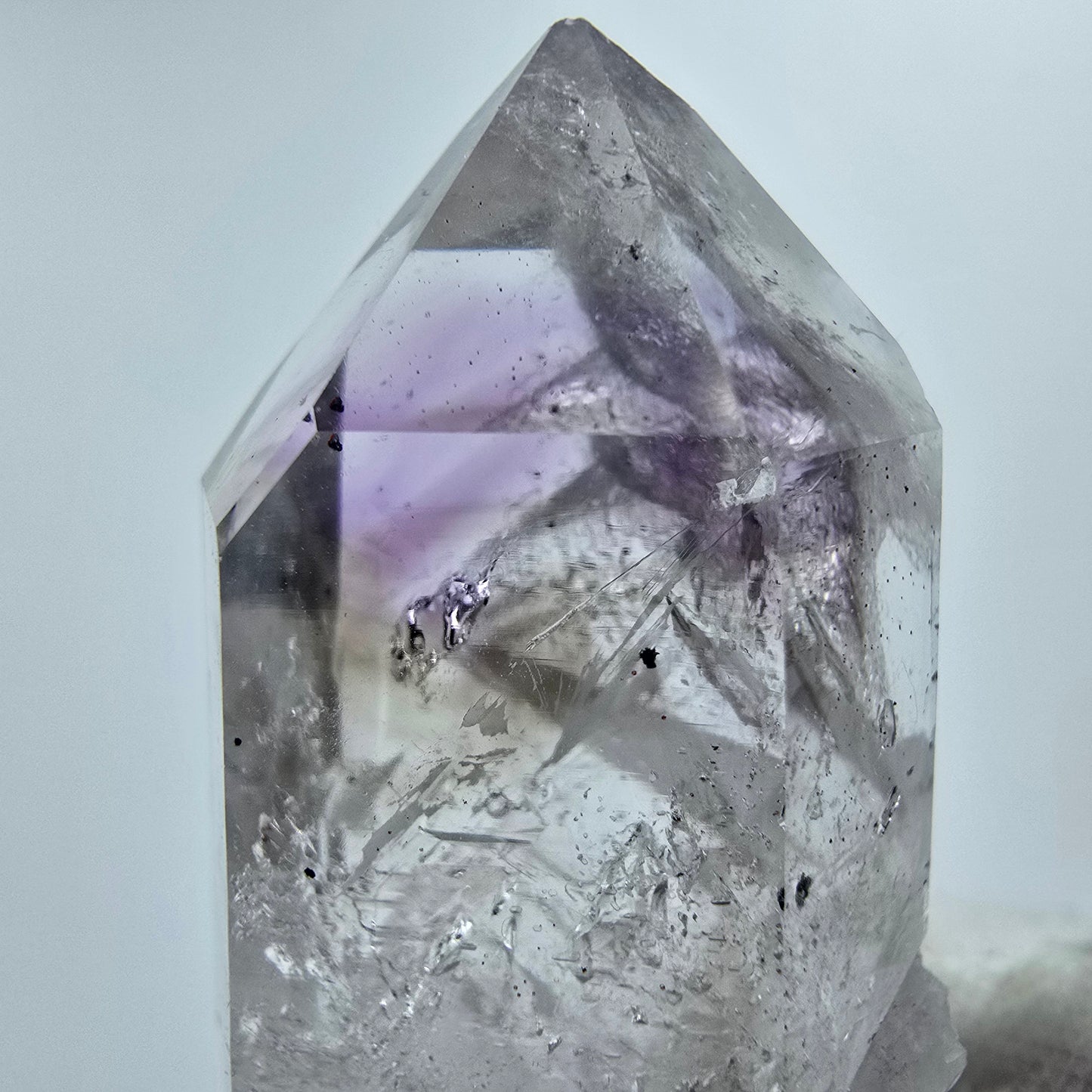 Enhydro Phantom Amethyst Hämatit 2x Blase Streep Mine Gobo. Namibia 39*20*14mm