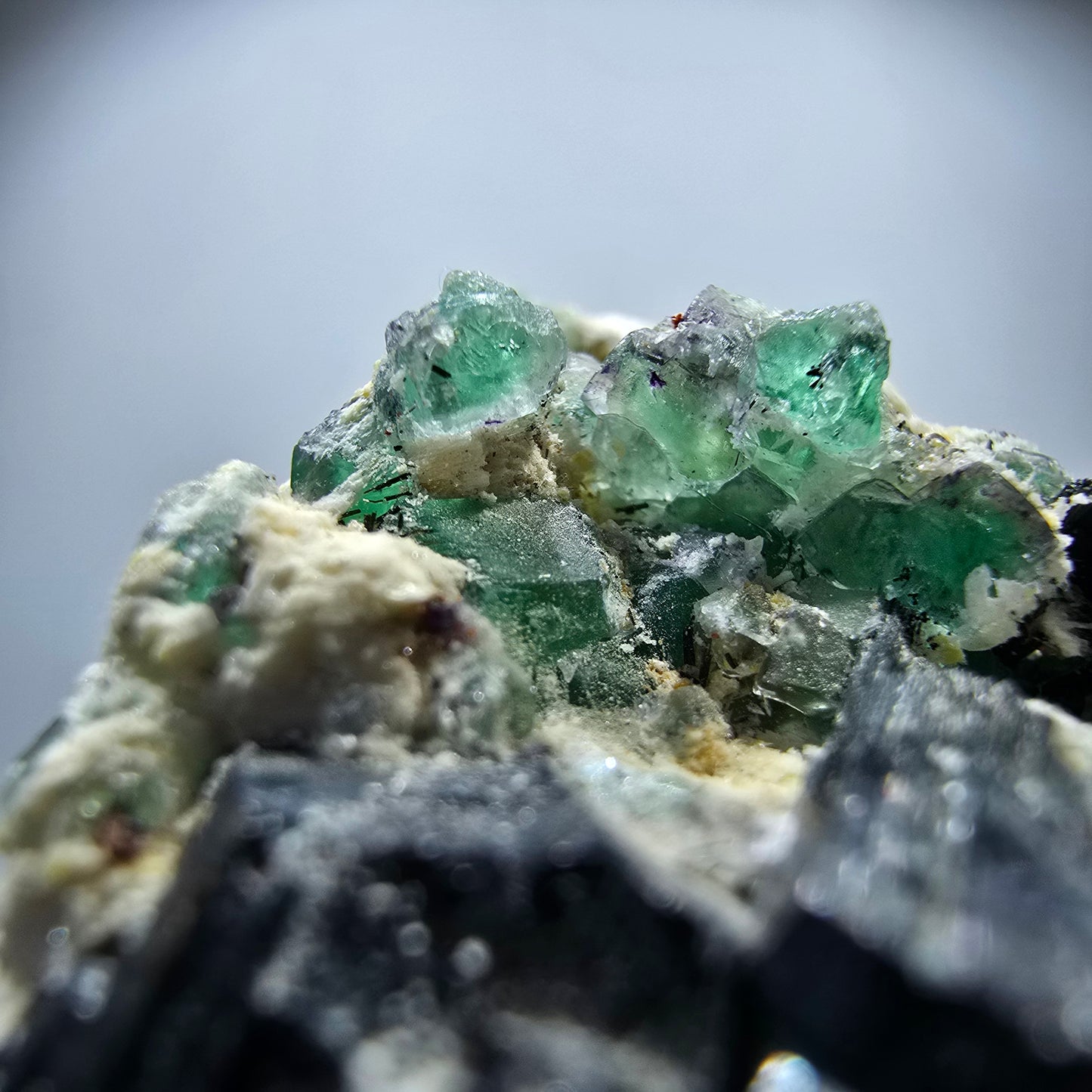 Phantom Fluorite Muscovite Schörl Tourmaline Orthoclase Erongo, Namibia 83*55*29mm