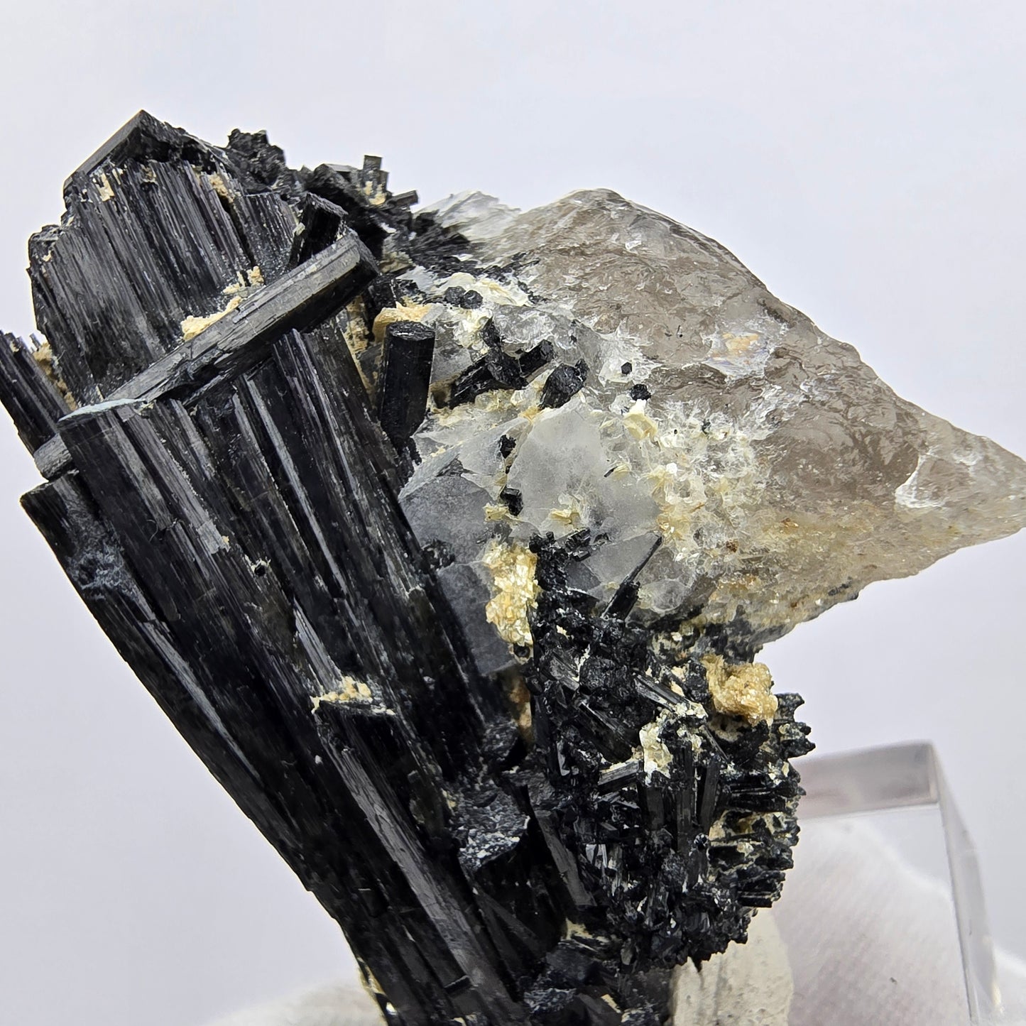 Seltene Schörl Turmalin, Rauchquarz Stufe Erongo, Namibia 47*36*23mm Sammlung