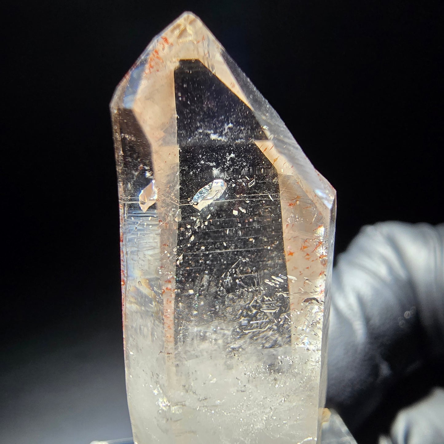 Quartz fumé fantôme clair avec inclusions de fer Goboboseb, Namibie 40*15*11mm