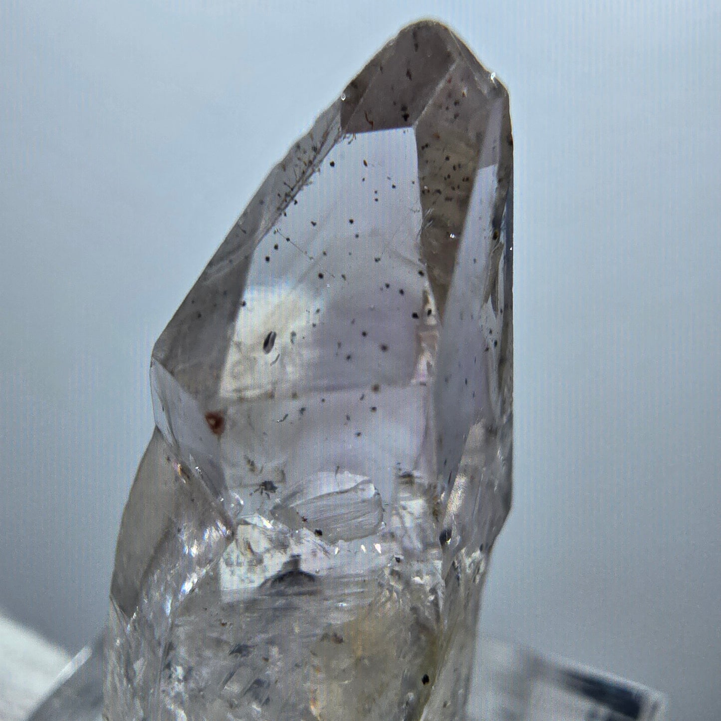 Enhydro Phantom Smoky Quartz Scepter, 1x Bubble Goboboseb, Namibia 31*13*13mm