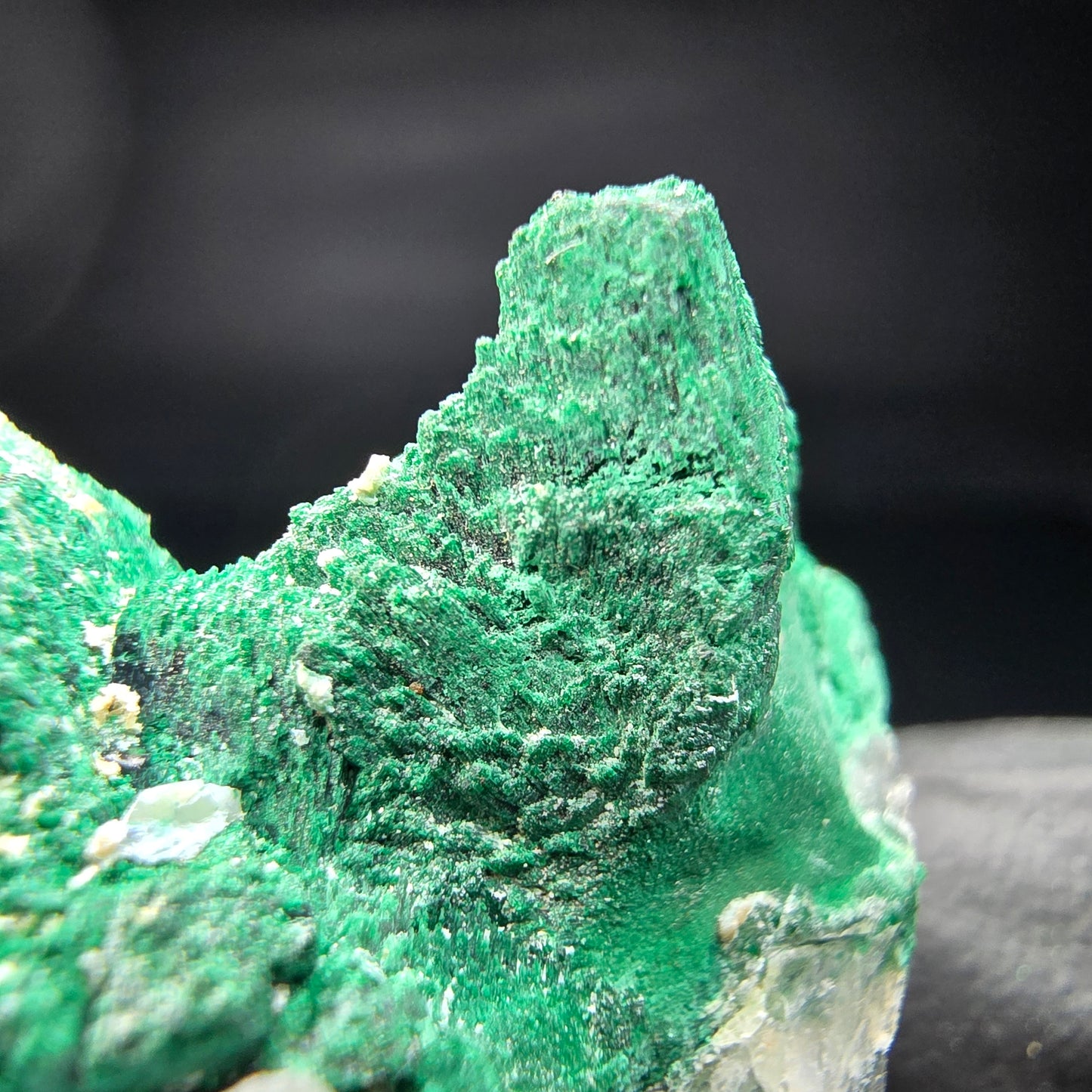 Seltene Malachit, Quarz Stufe Kaokoveld, Namibia 46*30*26mm Mineraliensammlung