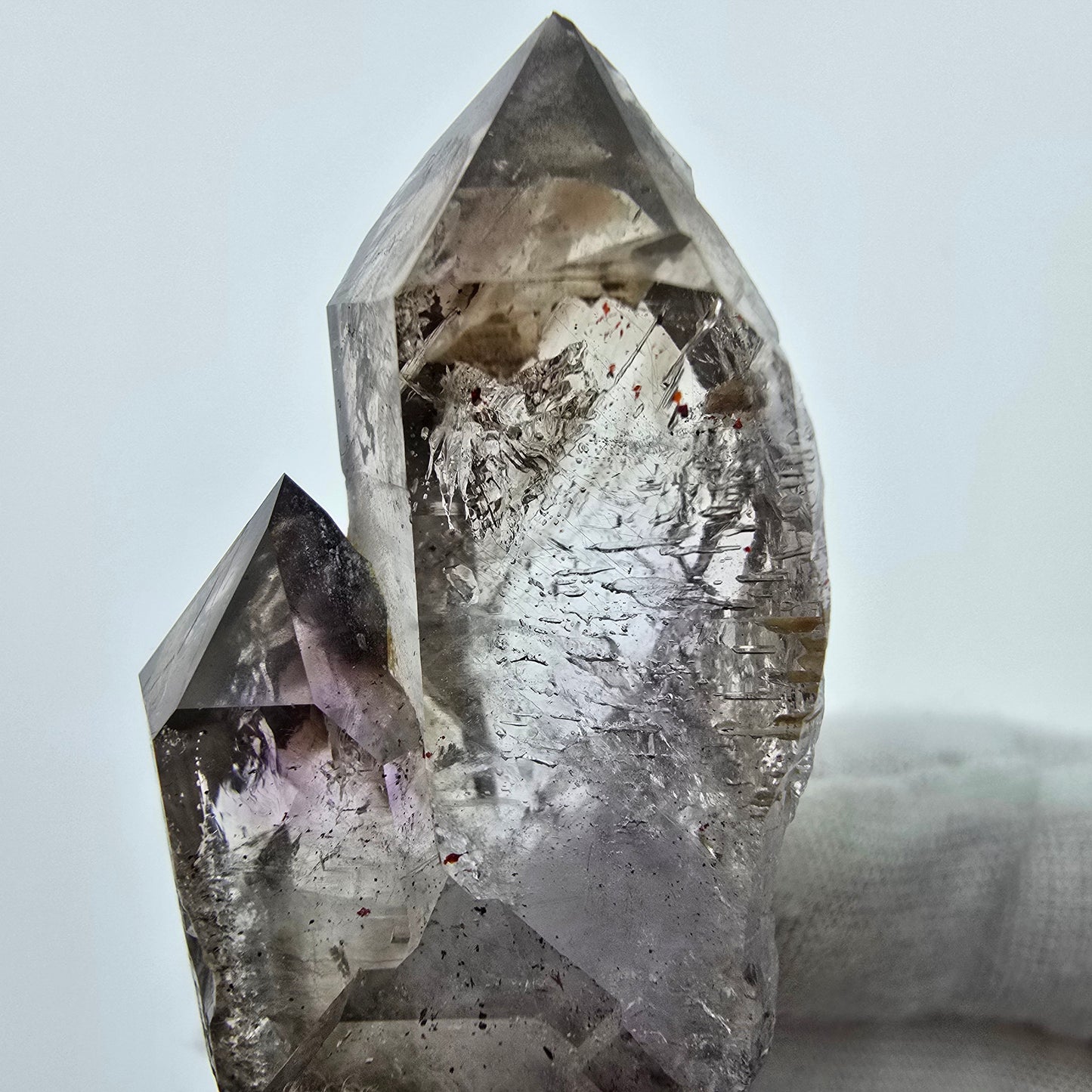 Enhydro Phantom Amethyst Skelett DT Zepter 3x Blase Goboboseb Namibia 61*25*16mm
