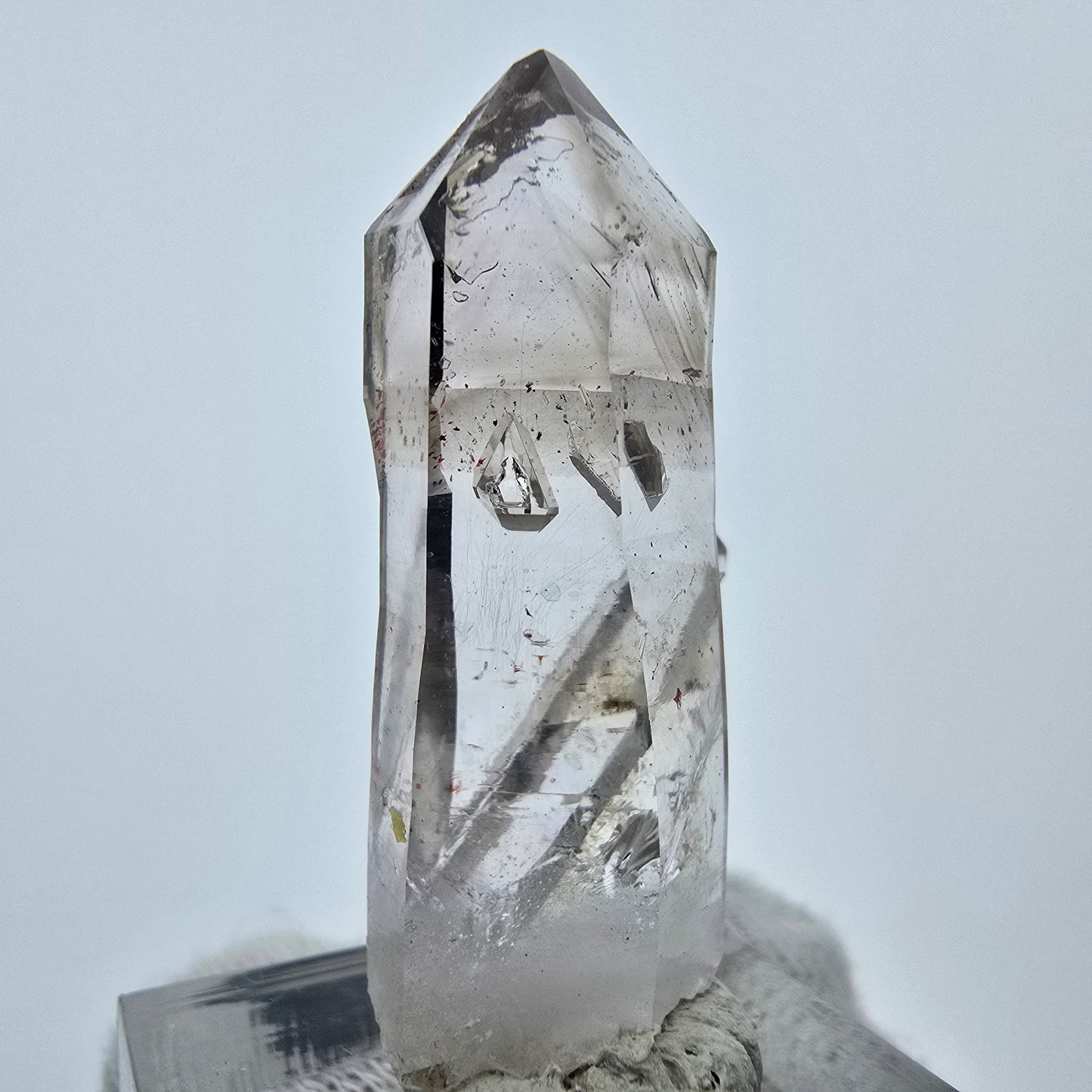 Klare Phantom Rauchquarz Zepter Spitze Goboboseb, Namibia 39*20*12mm