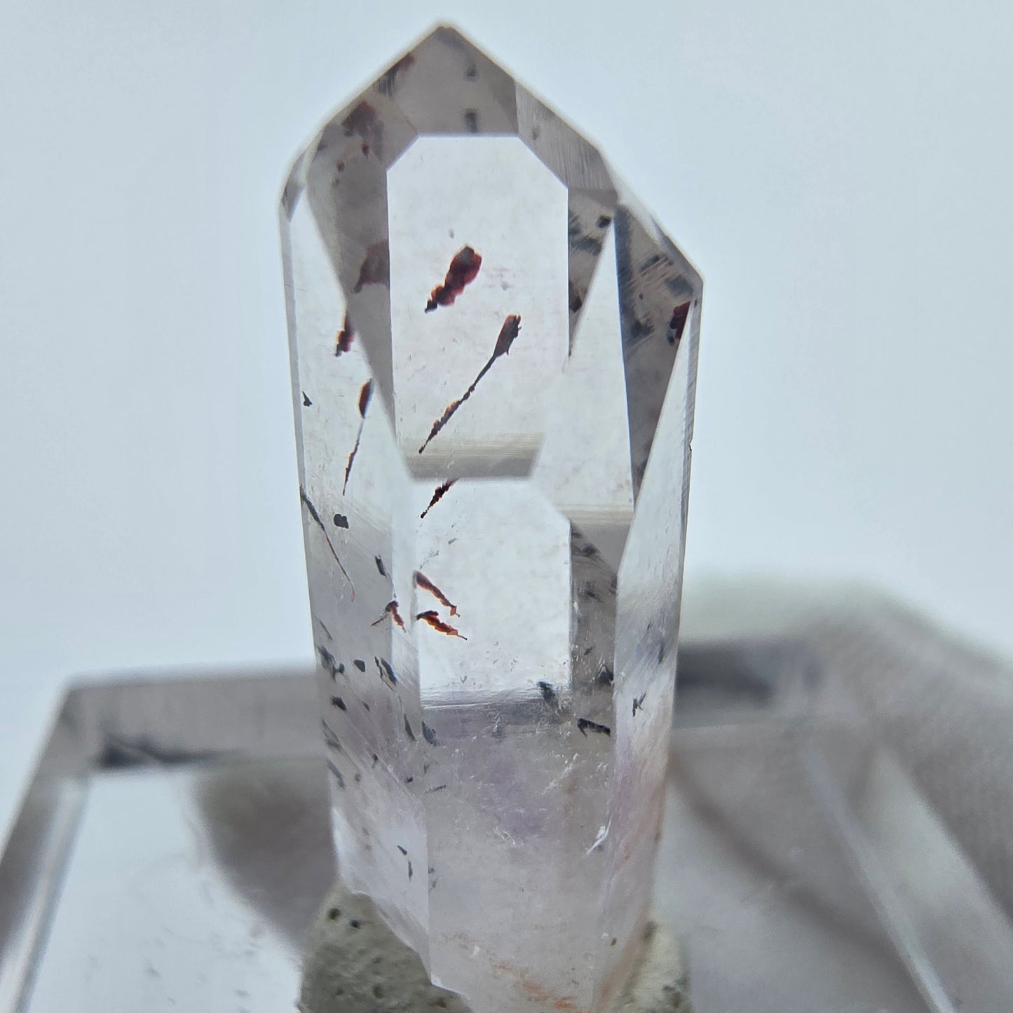 Harlekin Phantom Amethyst Kristall Streep Mine, Goboboseb, Namibia 22*8*7mm