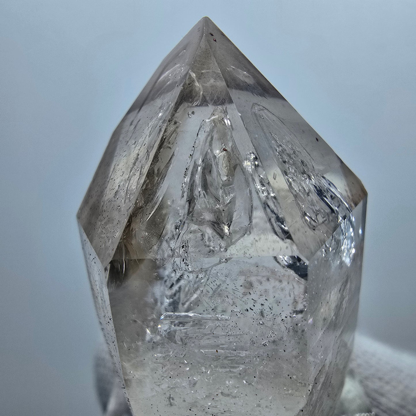 Clear Phantom Smoky Quartz Scepter Point Goboboseb, Namibia 40*23*24mm