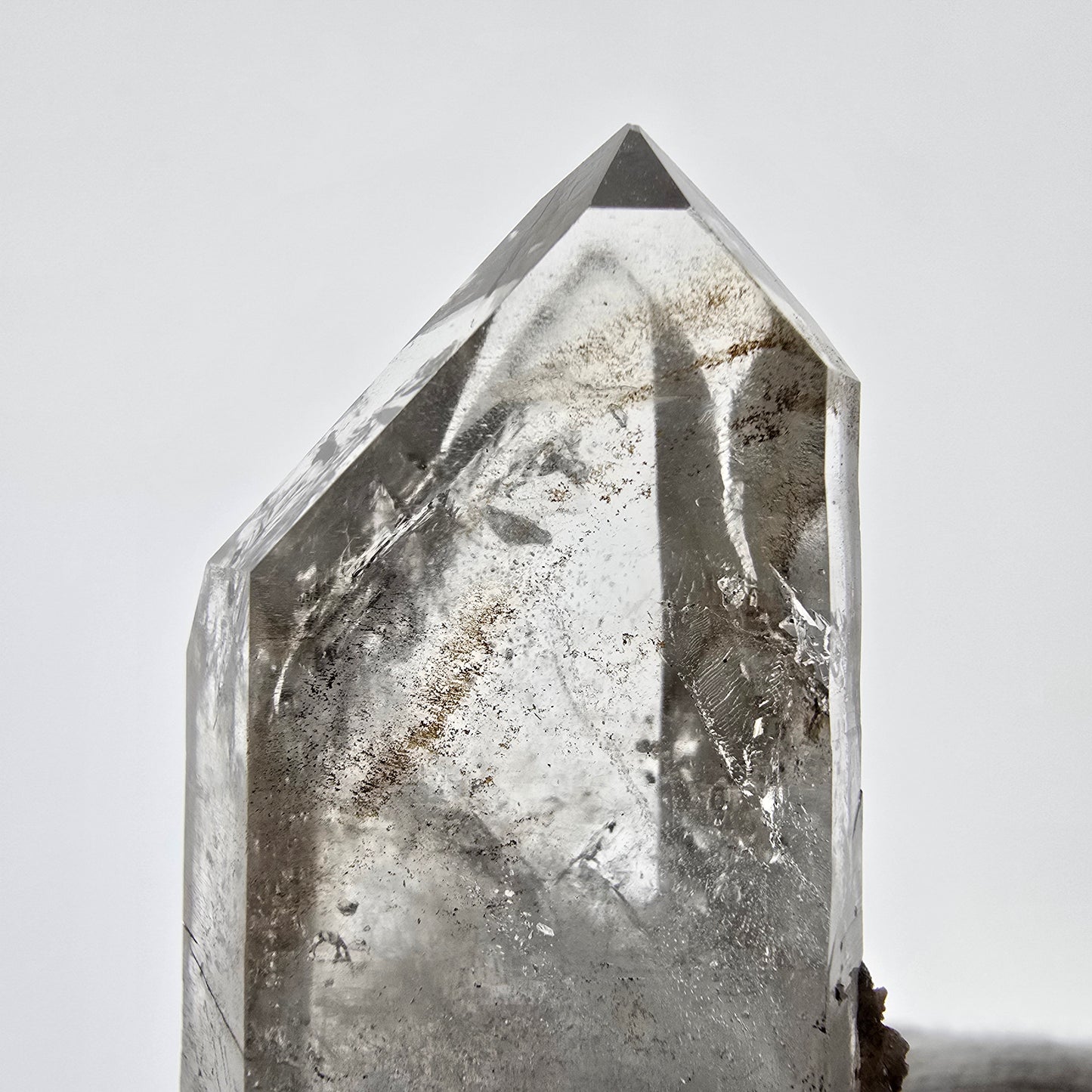 Skeleton Phantom Smoky Quartz DT Scepter Valentine Pocket, Namibia 63*27*17mm