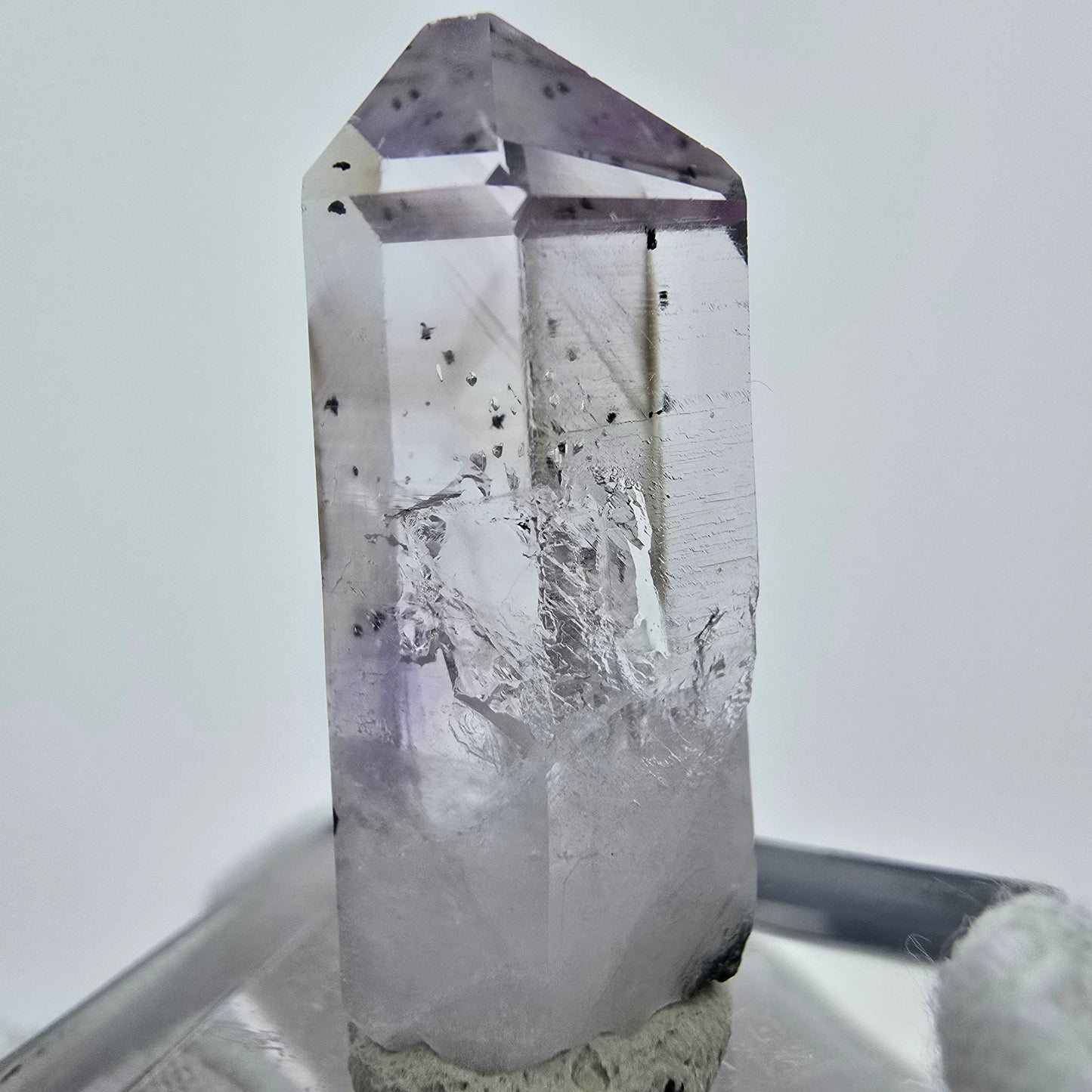 Phantom Amethyst Hämatit Kristall Streep Mine Goboboseb Namibia 29*13*8mm