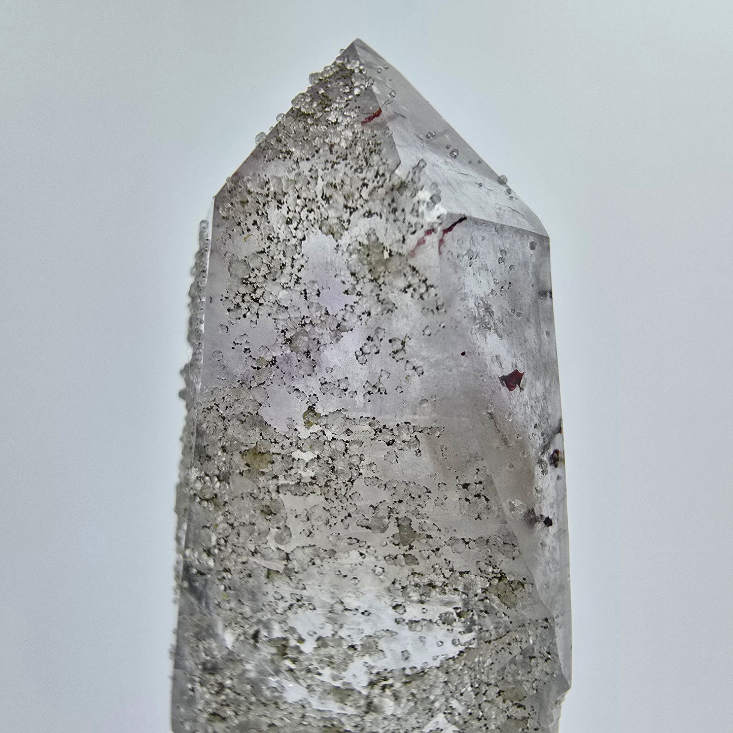 Harlekin Phantom Amethyst mit Analcim Streep Mine Goboboseb Namibia 61*18*14mm