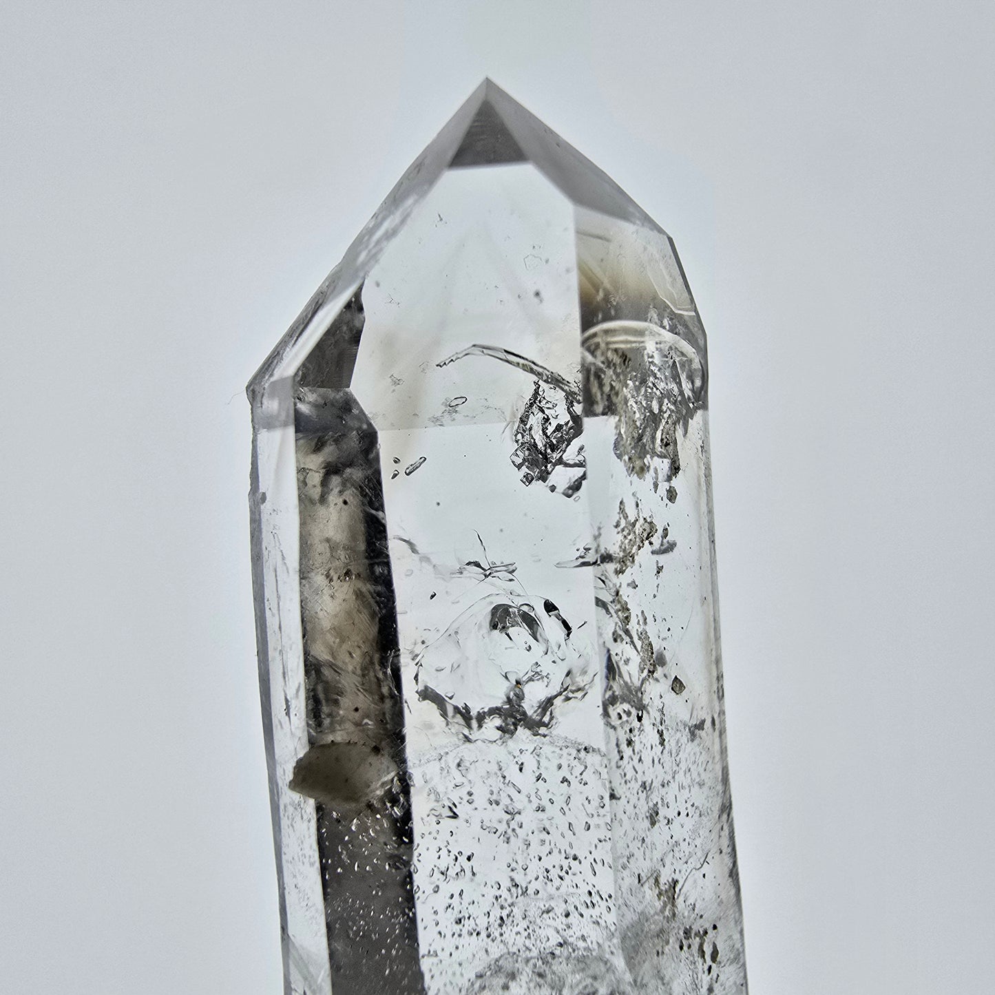 Sceptre DT en quartz fumé squelette Enhydro, 1 pochette bulle Saint-Valentin, Namibie 60 x 20 x 15 mm