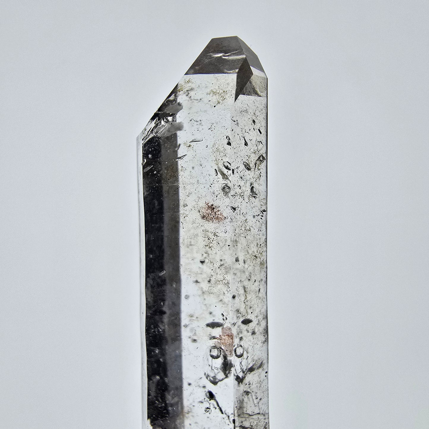 Enhydro Lemurian Smoky Quartz Scepter, 1x Bubble Valentine Pocket, Namibia 52*12*9mm