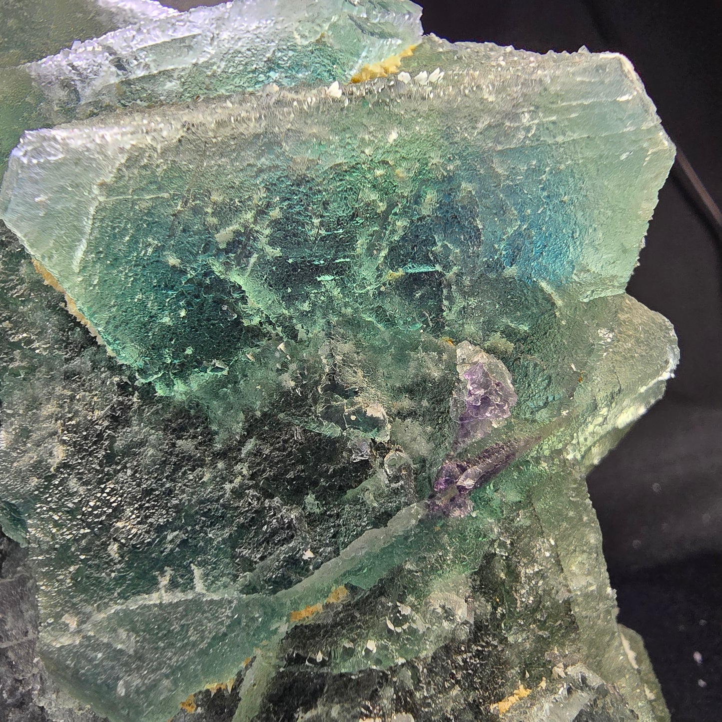 Große Phantom Fluorit XX Oktaeder Stufe grün blau 110*77*71mm aus Erongo Namibia