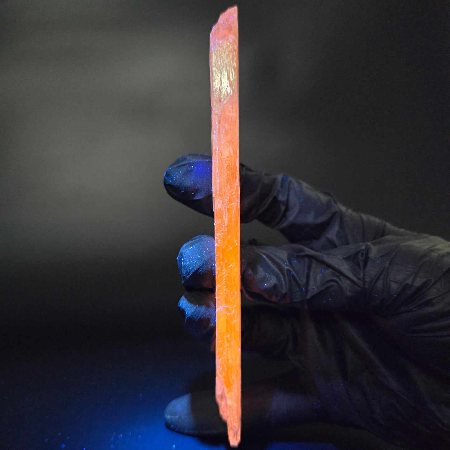 Seltener klarer Kunzit X Spodumen rosa weiß mit Regenbogen 375ct aus Brasilien