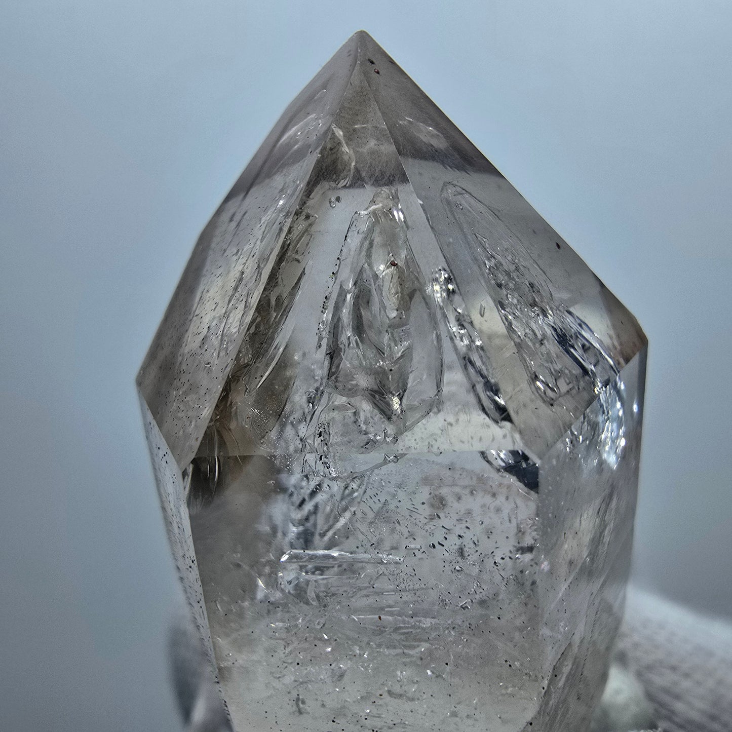 Clear Phantom Smoky Quartz Scepter Point Goboboseb, Namibia 40*23*24mm