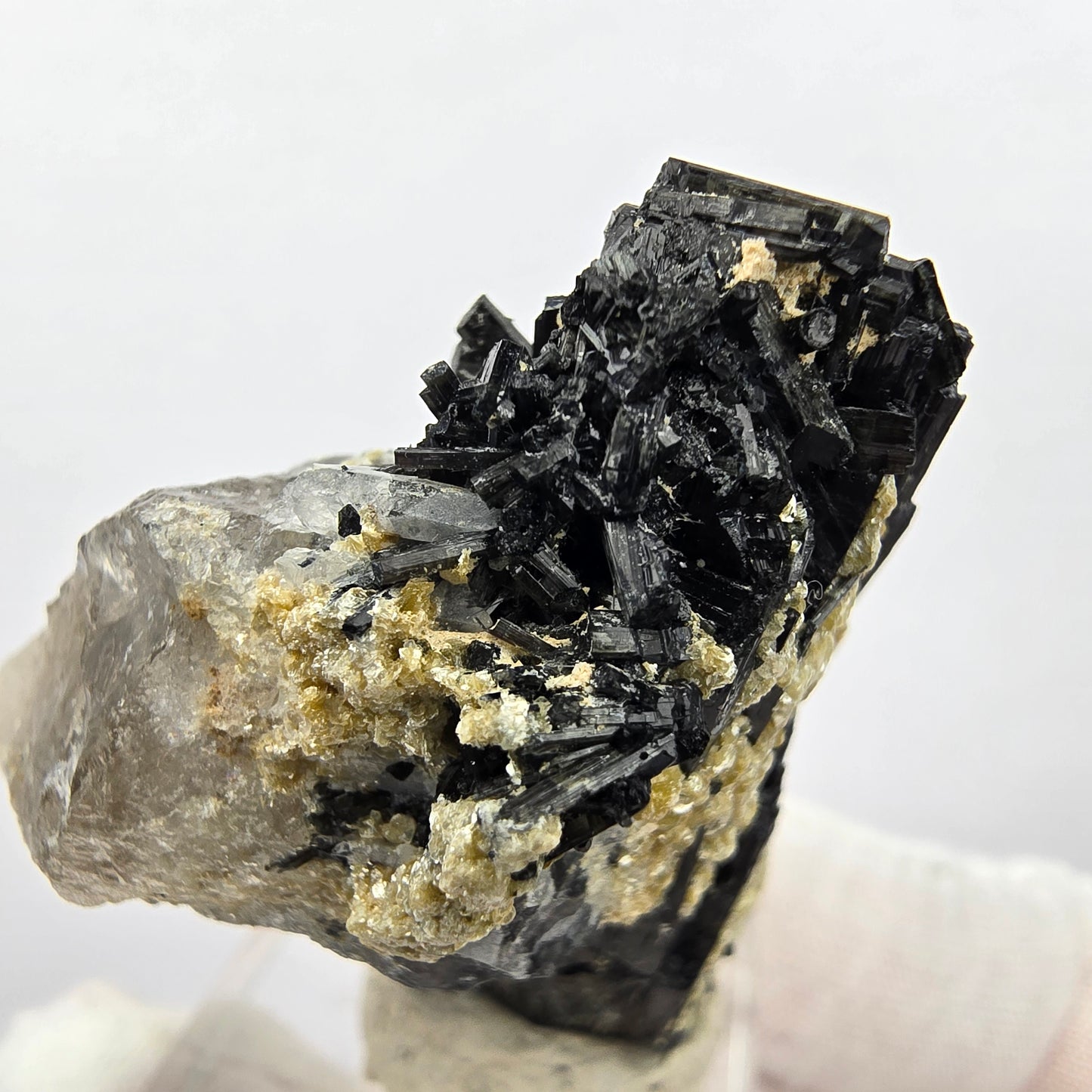 Seltene Schörl Turmalin, Rauchquarz Stufe Erongo, Namibia 47*36*23mm Sammlung