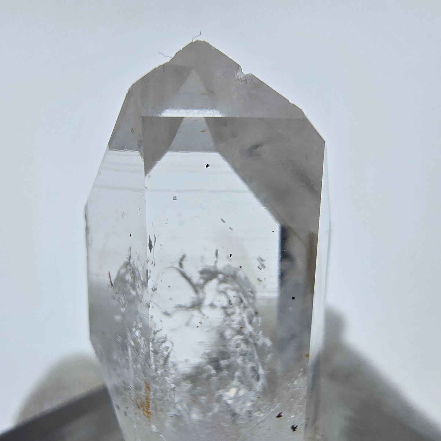 Enhydro Phantom Hämatit Quarz Kristall Streep Mine Goboboseb, Namibia 30*15*11mm