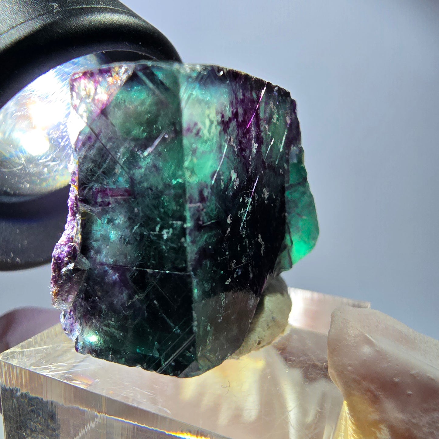 Rare Fluorite Cube Specimen, green purple Okorusu, Namibia 30*22*16mm