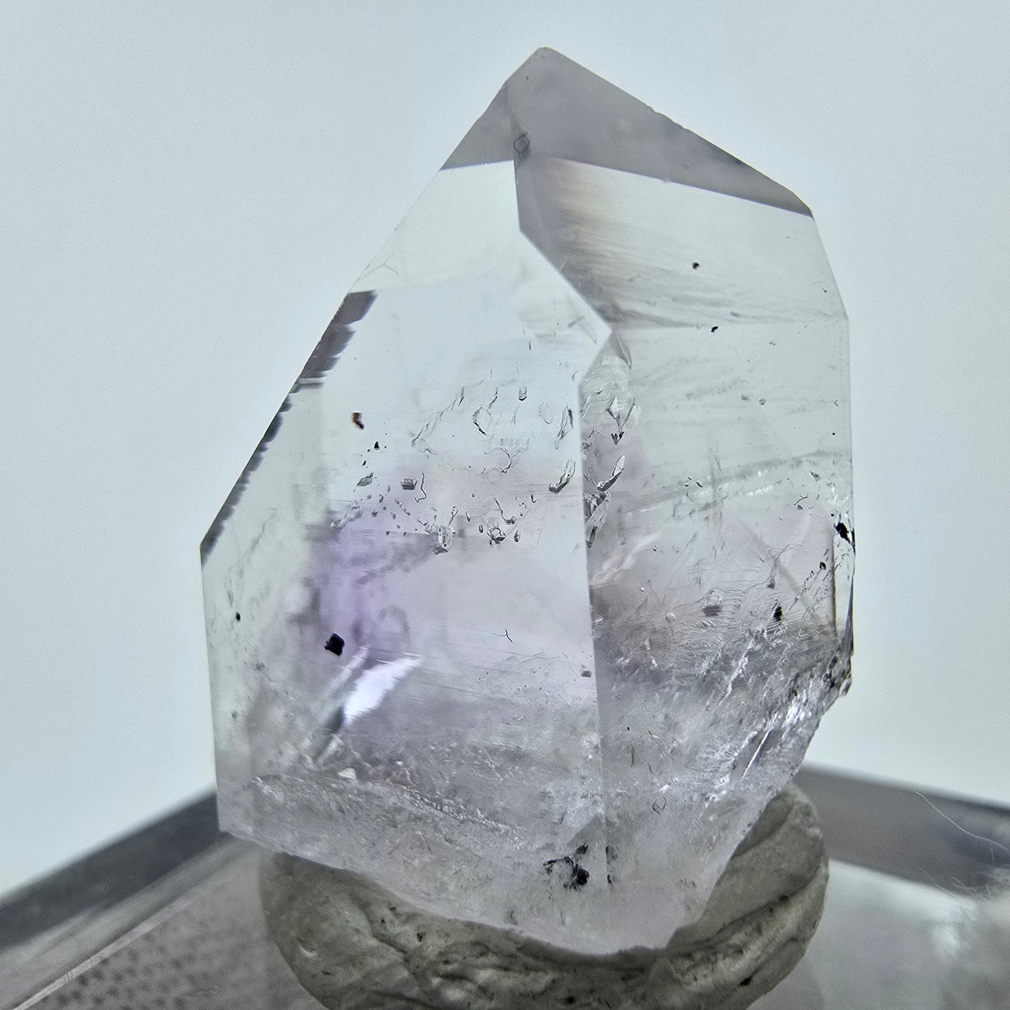 Phantom Amethyst, Analcim Hämatit Quarz Streep Mine Goboboseb Namibia 23*18*10mm
