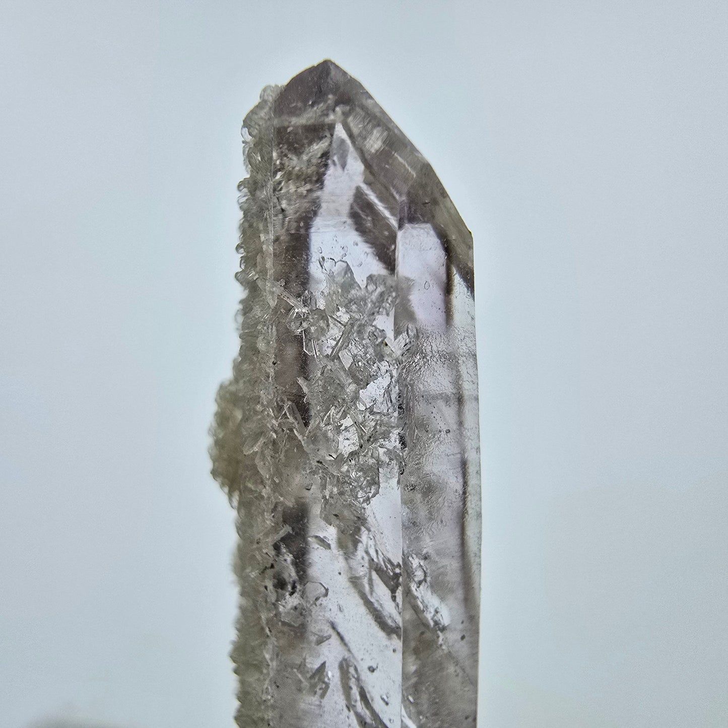 Enhydro Phantom Amethyst mit Stilbit, 1x Blase Goboboseb, Namibia 36*14*8mm
