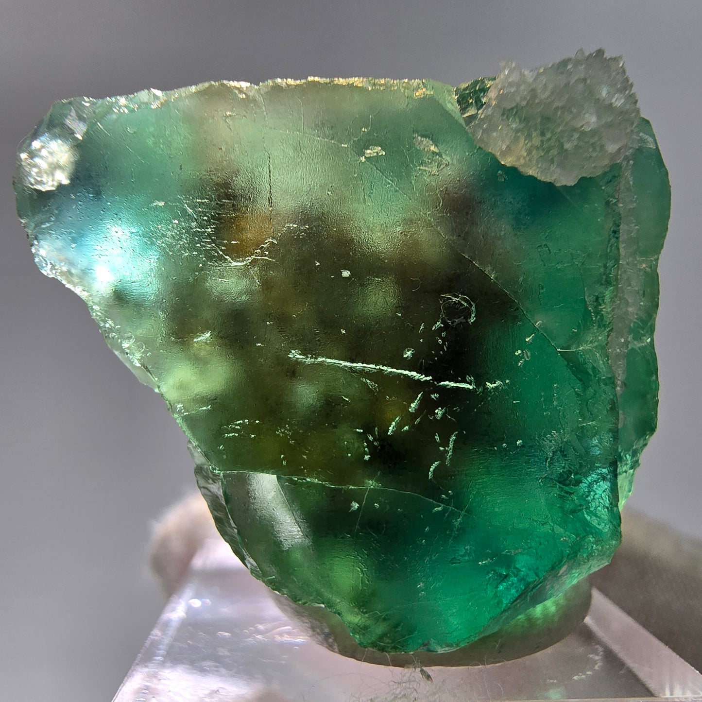 Klare Phantom Fluorit Würfel Stufe grün Okorusu, Namibia 45*38*30mm Sammlung