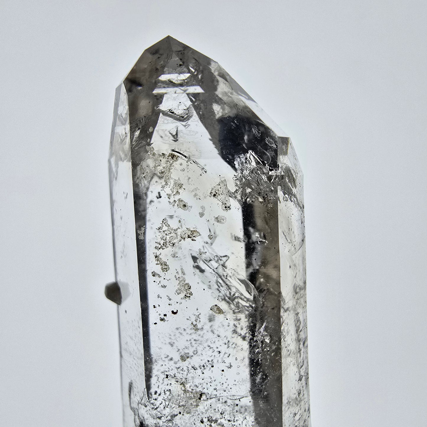 Sceptre DT en quartz fumé squelette Enhydro, 1 pochette bulle Saint-Valentin, Namibie 60 x 20 x 15 mm