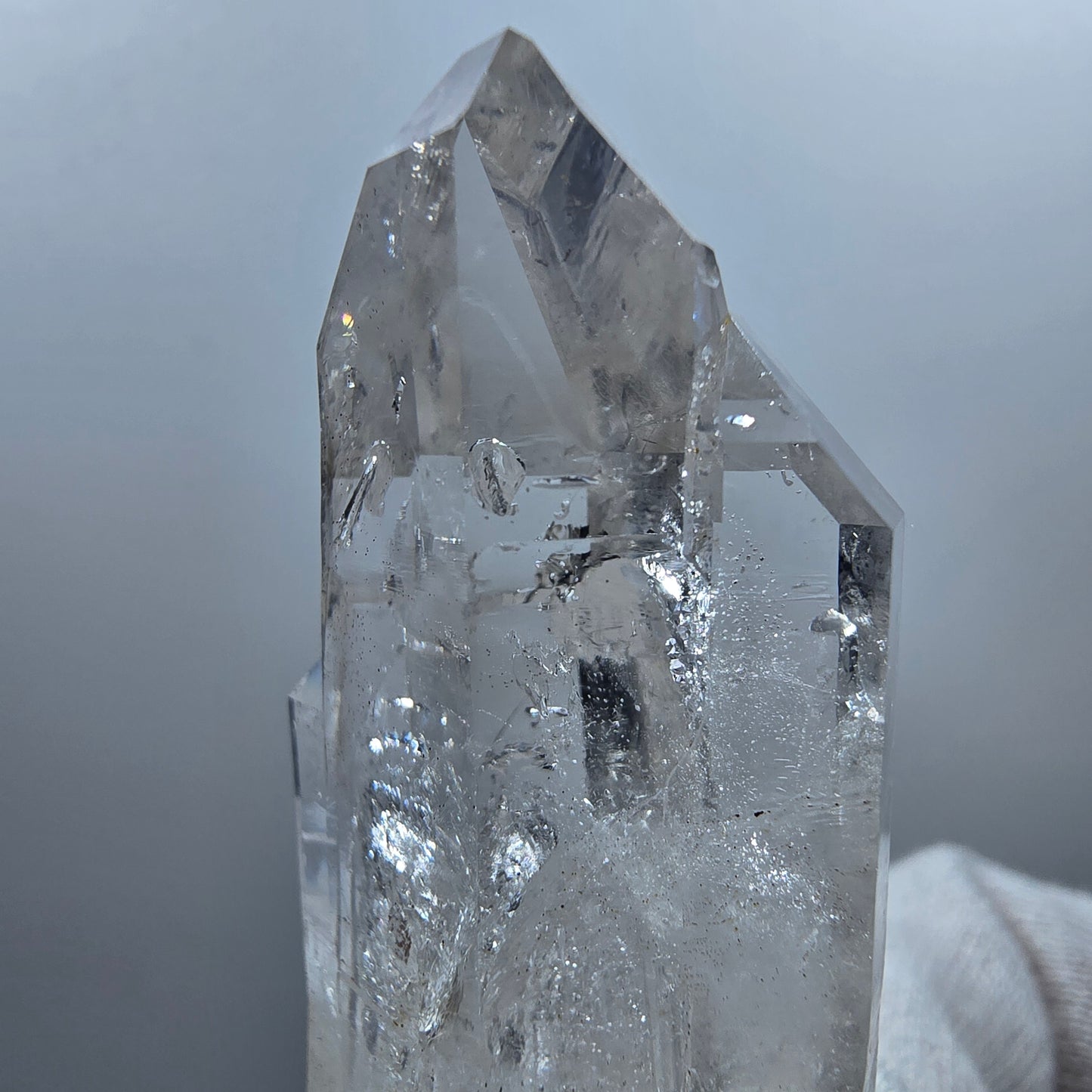 Lemurian Phantom Smoky Quartz DT Scepter Stage Valentine Pocket Goboboseb Namibie 55*24*21mm