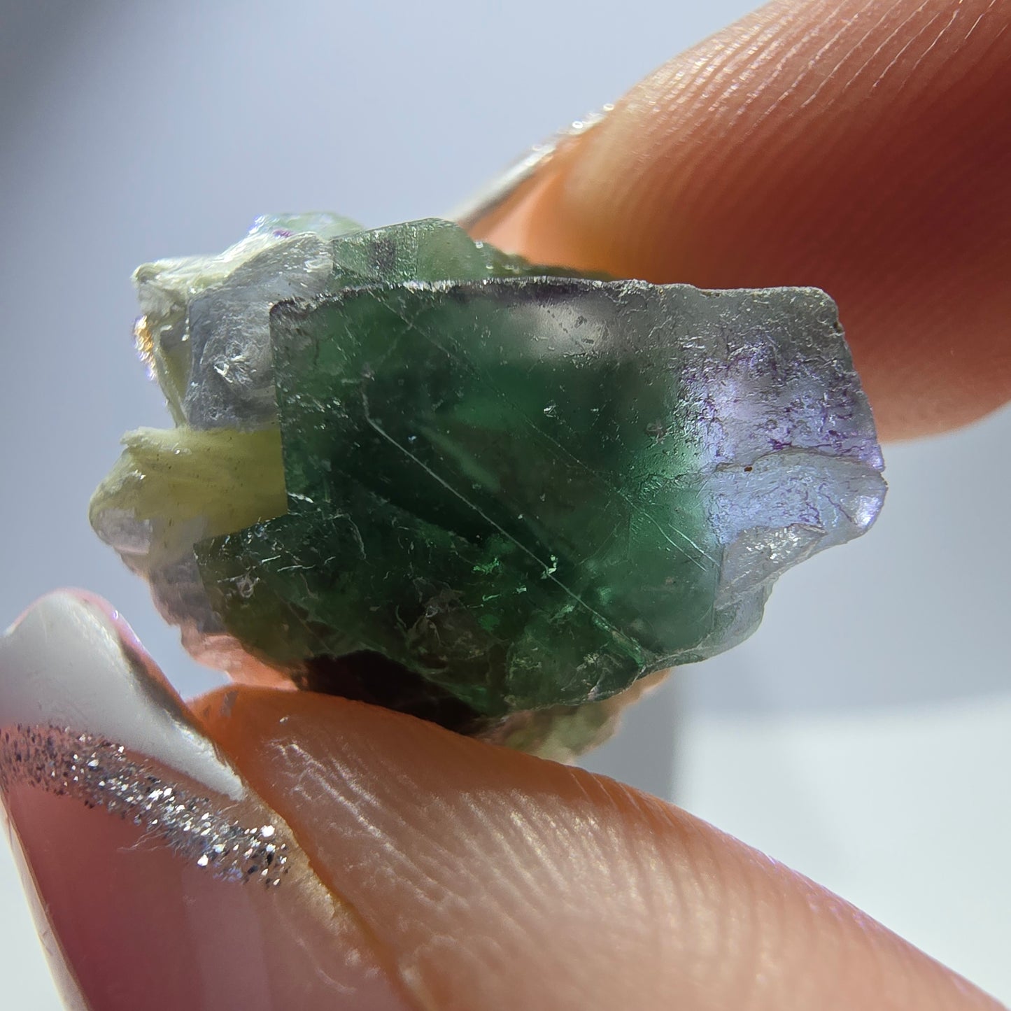 Lot de 16 Fluorite Fantôme, Hyalite Tourmaline Schörl Moscovite Steps Erongo, Namibie