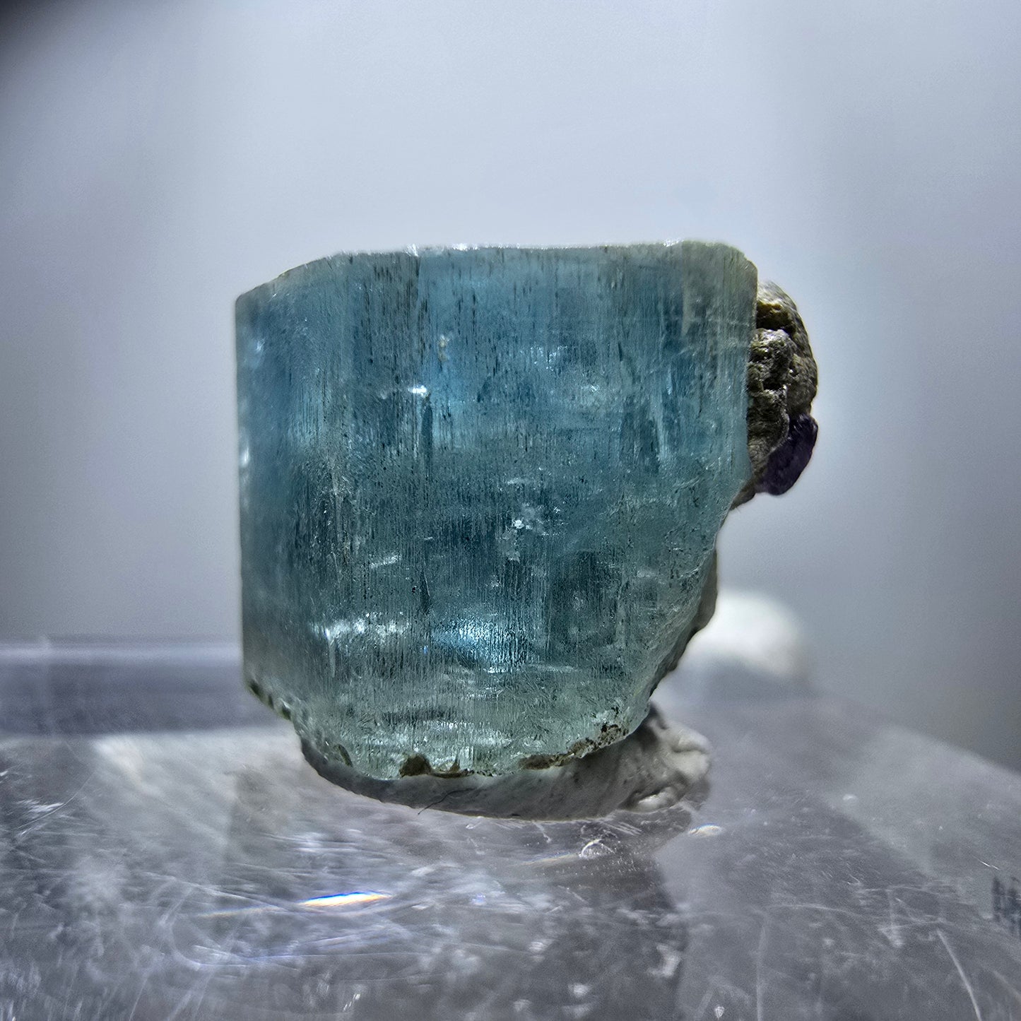 Seltener Aquamarin X mit Schörl Turmalin Erongo, Namibia 16*11*12mm