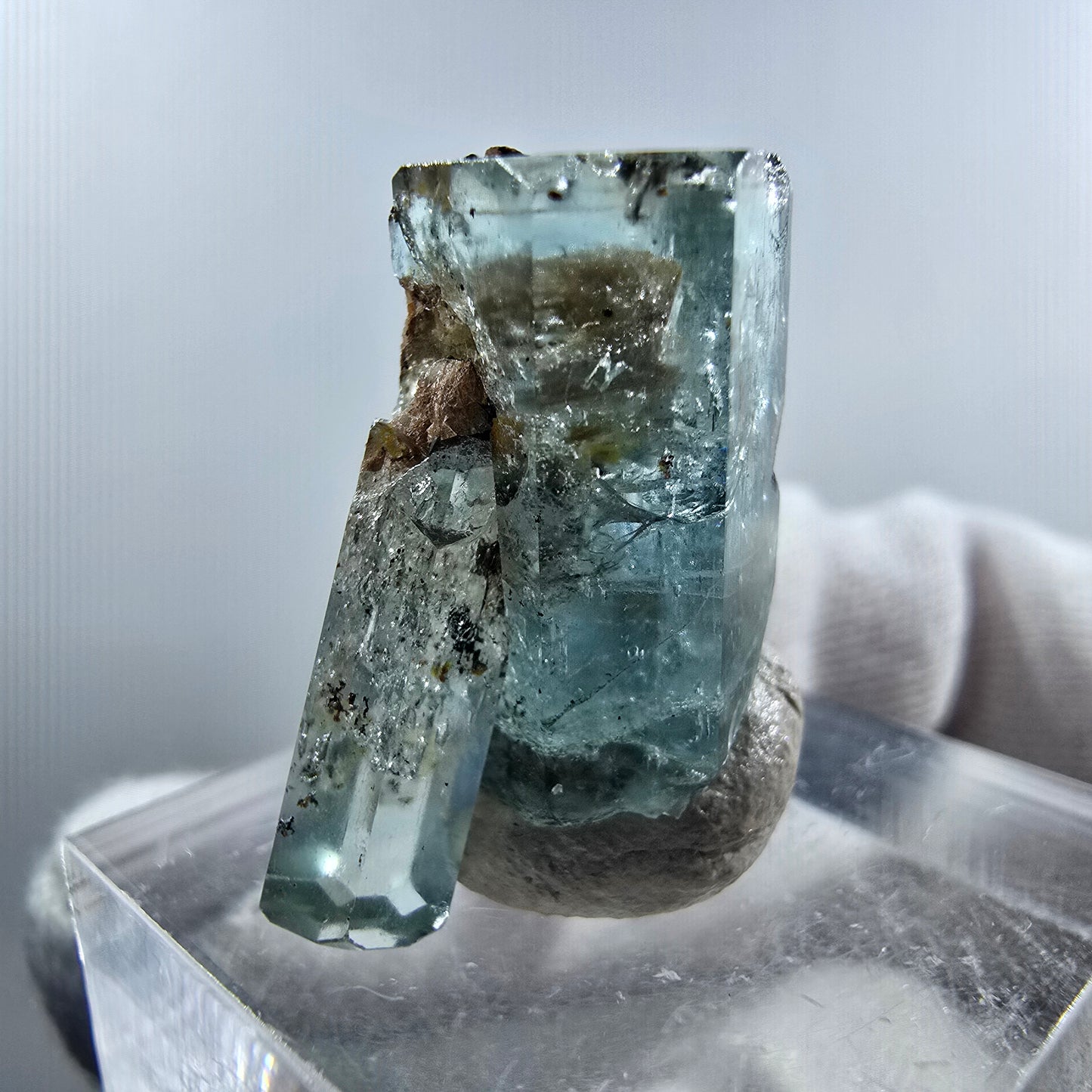 Aigue-marine Setlene, tourmaline Schörl stade Erongo, Namibie 23*12*11mm