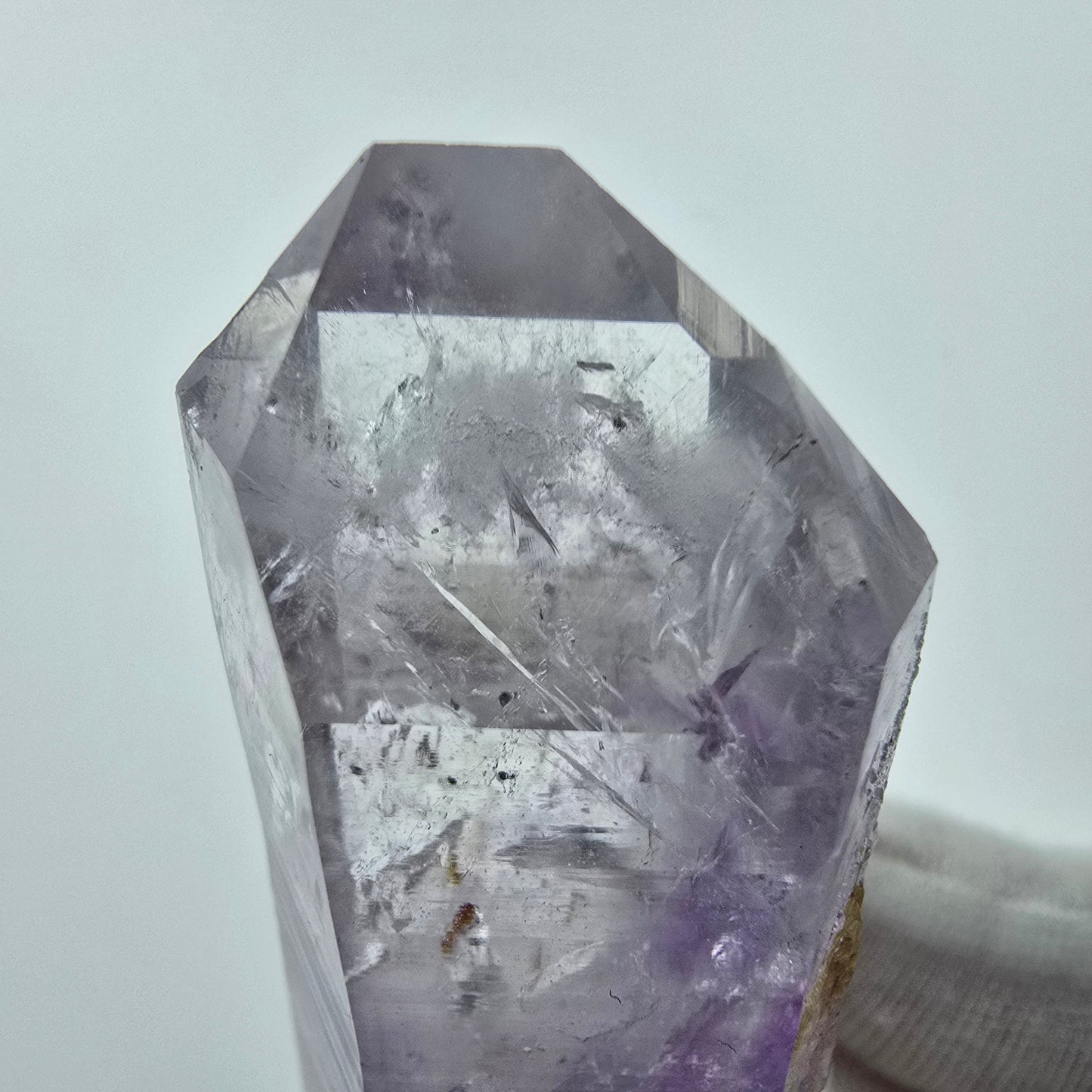 Enhydro Phantom Amethyst mit Hämatit Streep Mine Goboboseb Namibia 51*23*20mm