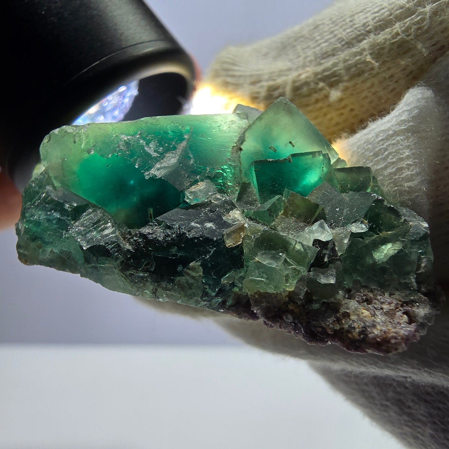 Rare Phantom Fluorite Cube Specimen, green Okorusu Namibia 52*33*18mm