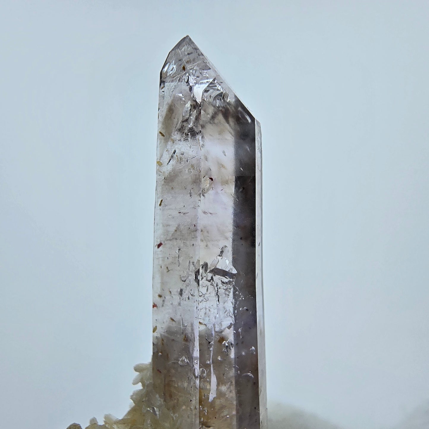 Phantom Amethyst mit Stilbit Stufe Goboboseb, Namibia 45*22*13mm Sammlung