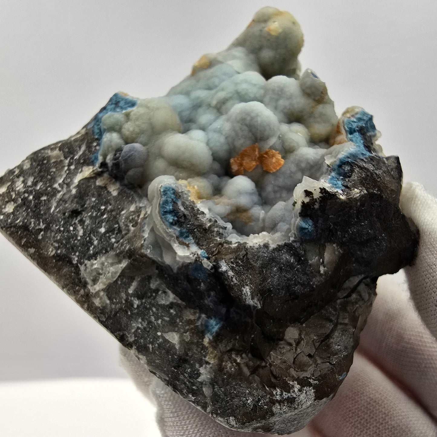 Große Shattuckit, Malachit Stufe, Kugel Kristalle Kaokoveld, Namibia 88*68*58mm