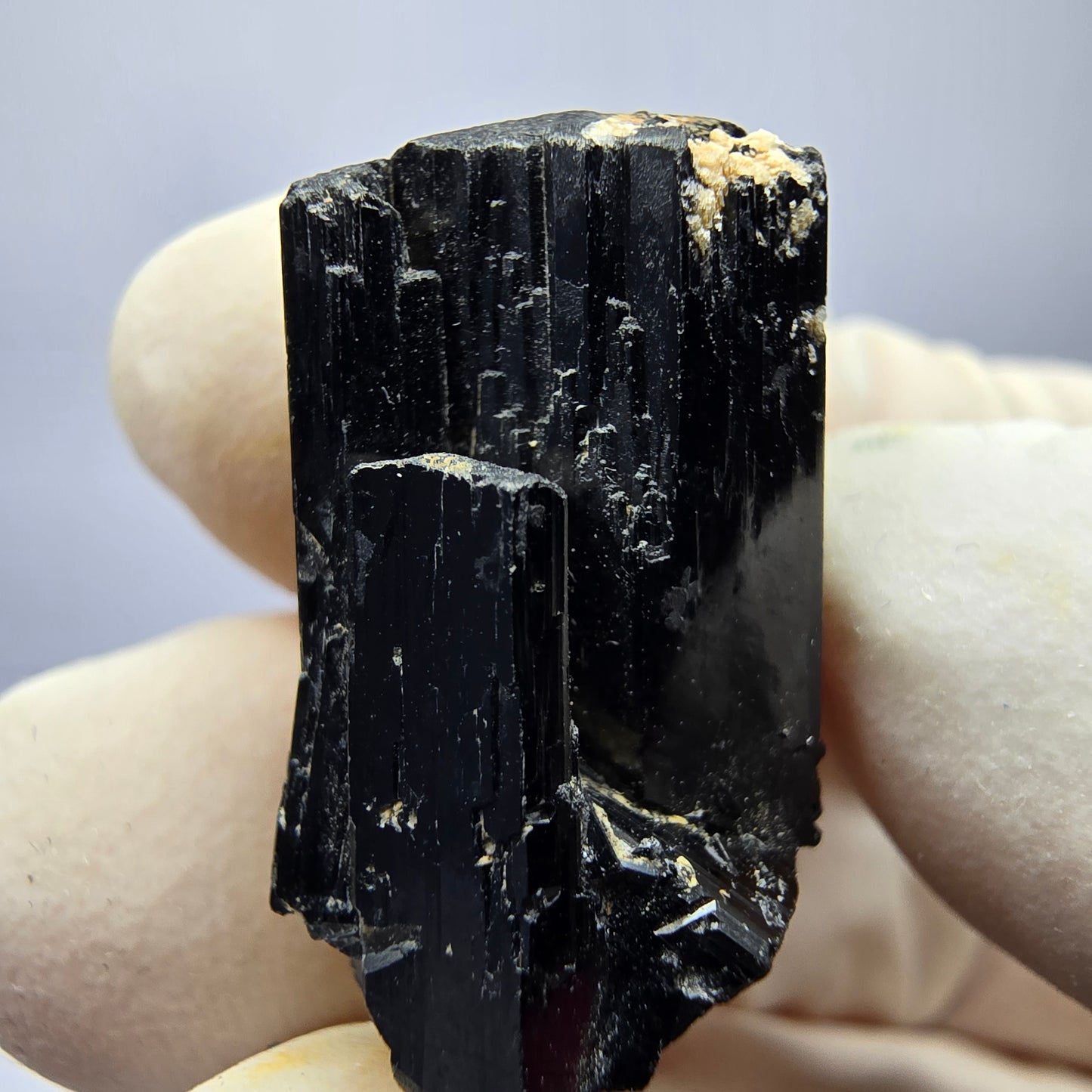 Schöne Schörl Turmalin Stufe schwarz Erongo, Namibia 24*12*14mm Sammlung