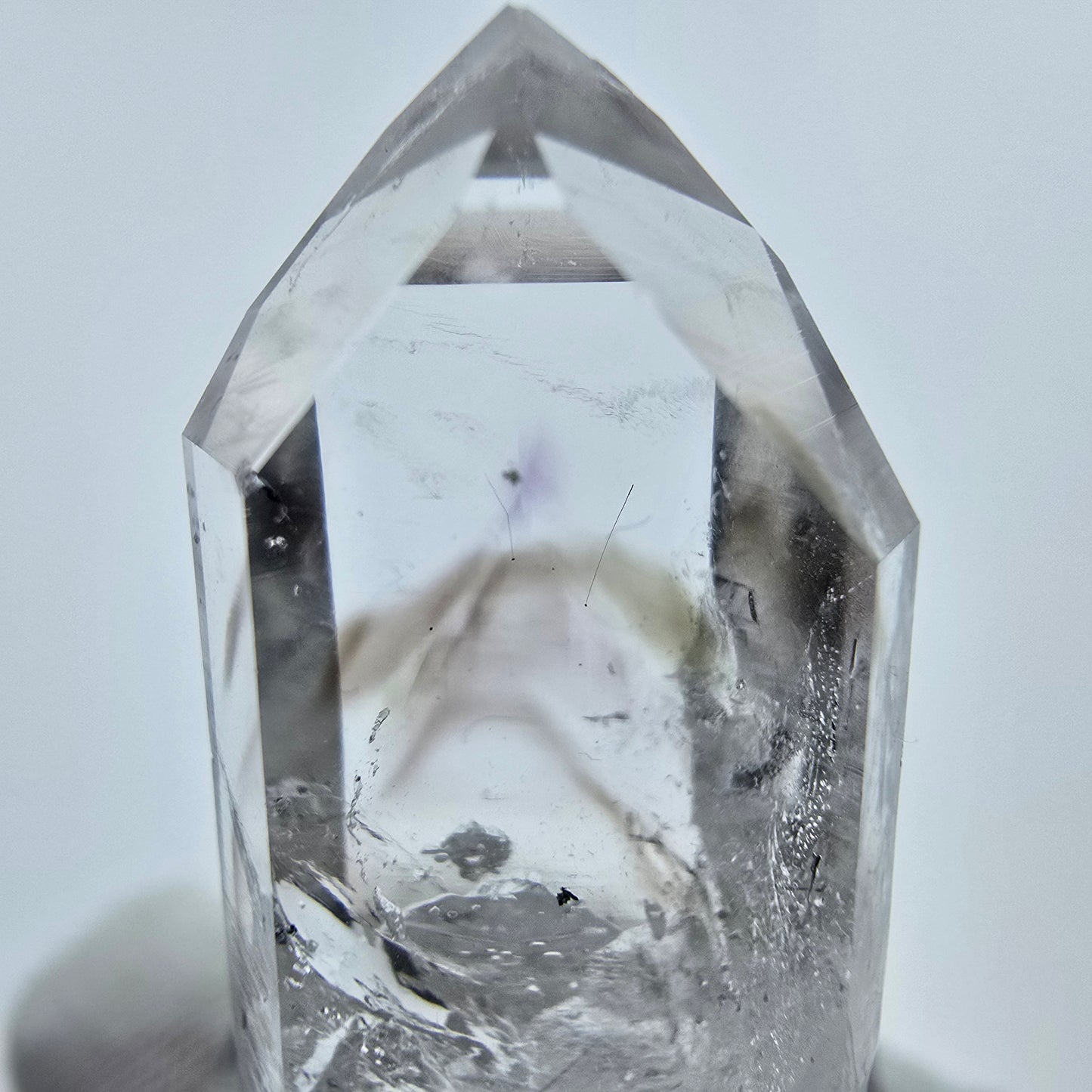 Enhydro Phantom Hämatit Amethyst Streep Mine, Goboboseb, Namibia 41*17*10mm