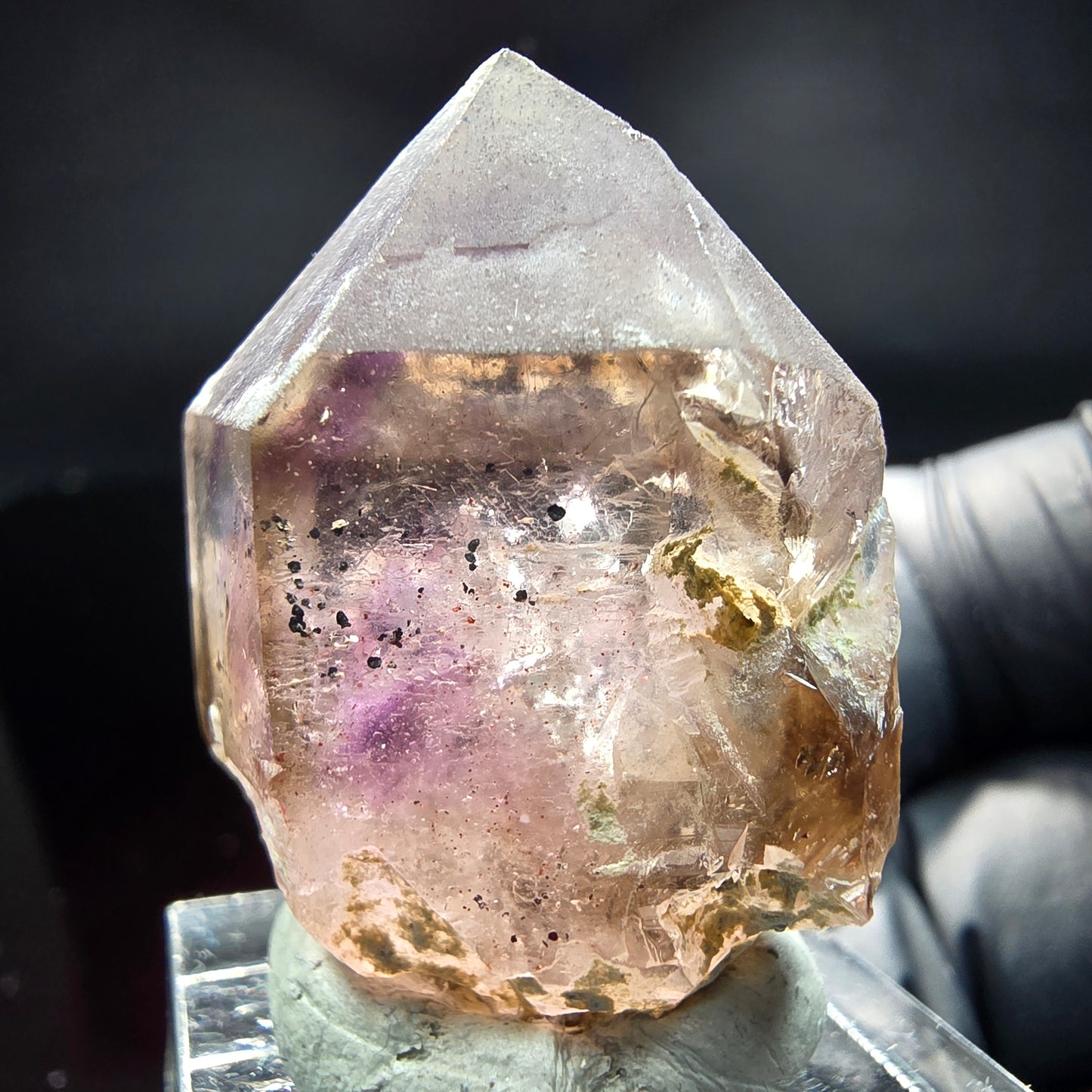 Klare Phantom Amethyst Fensterquarz Formation Brandberg, Namibia 36*26*20mm