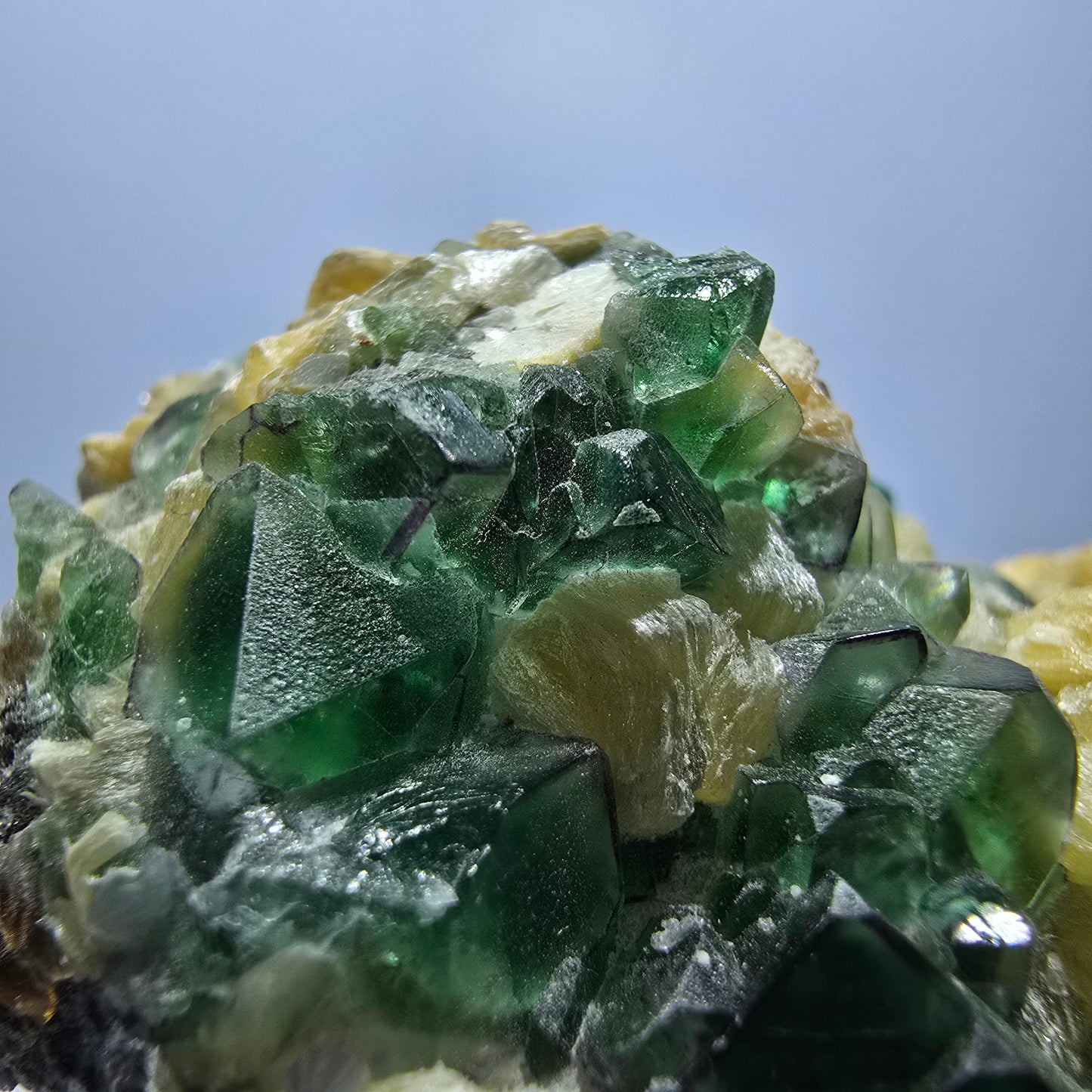 Phantom Fluorite Cube Schorl Tourmaline Muscovite Specimen Erongo Namibia 102*62*54mm
