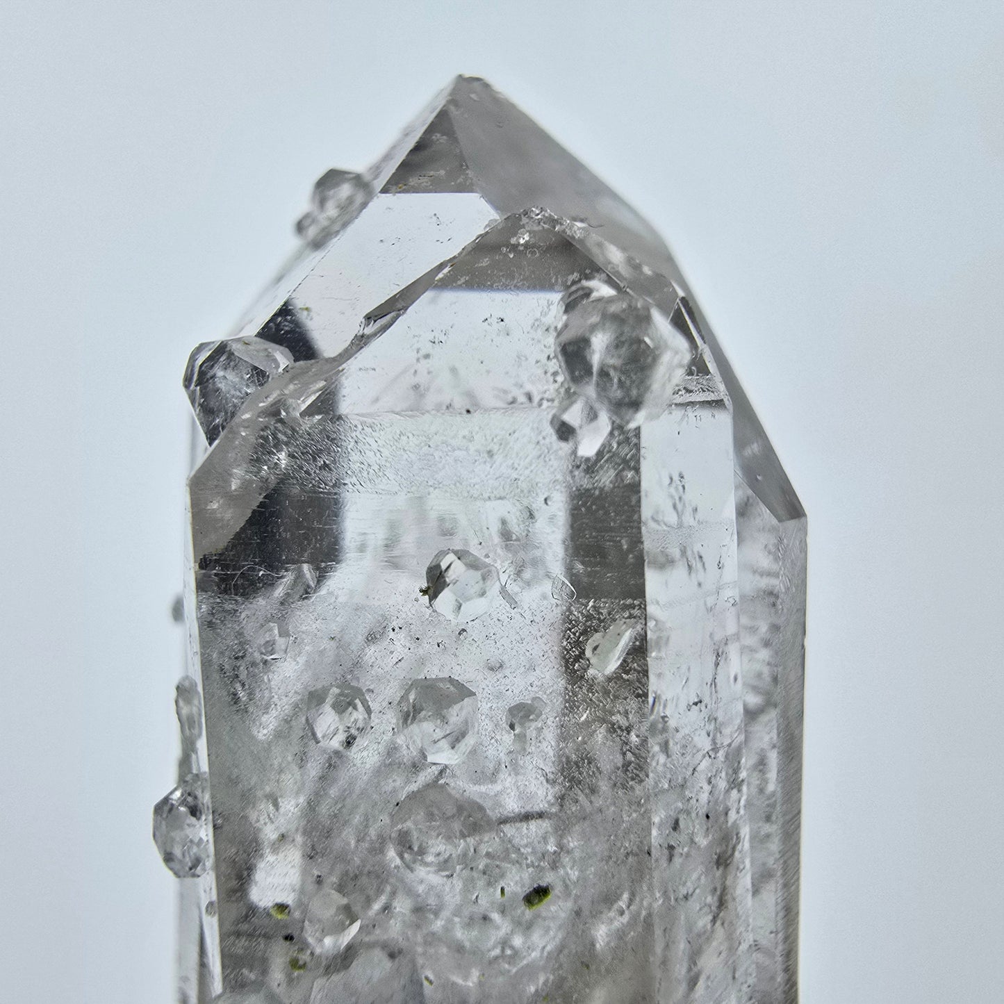 Enhydro Quartz, Analcim Prehnite 3x Bubble Streep Mine Goboboseb Namibia 39*19*15mm
